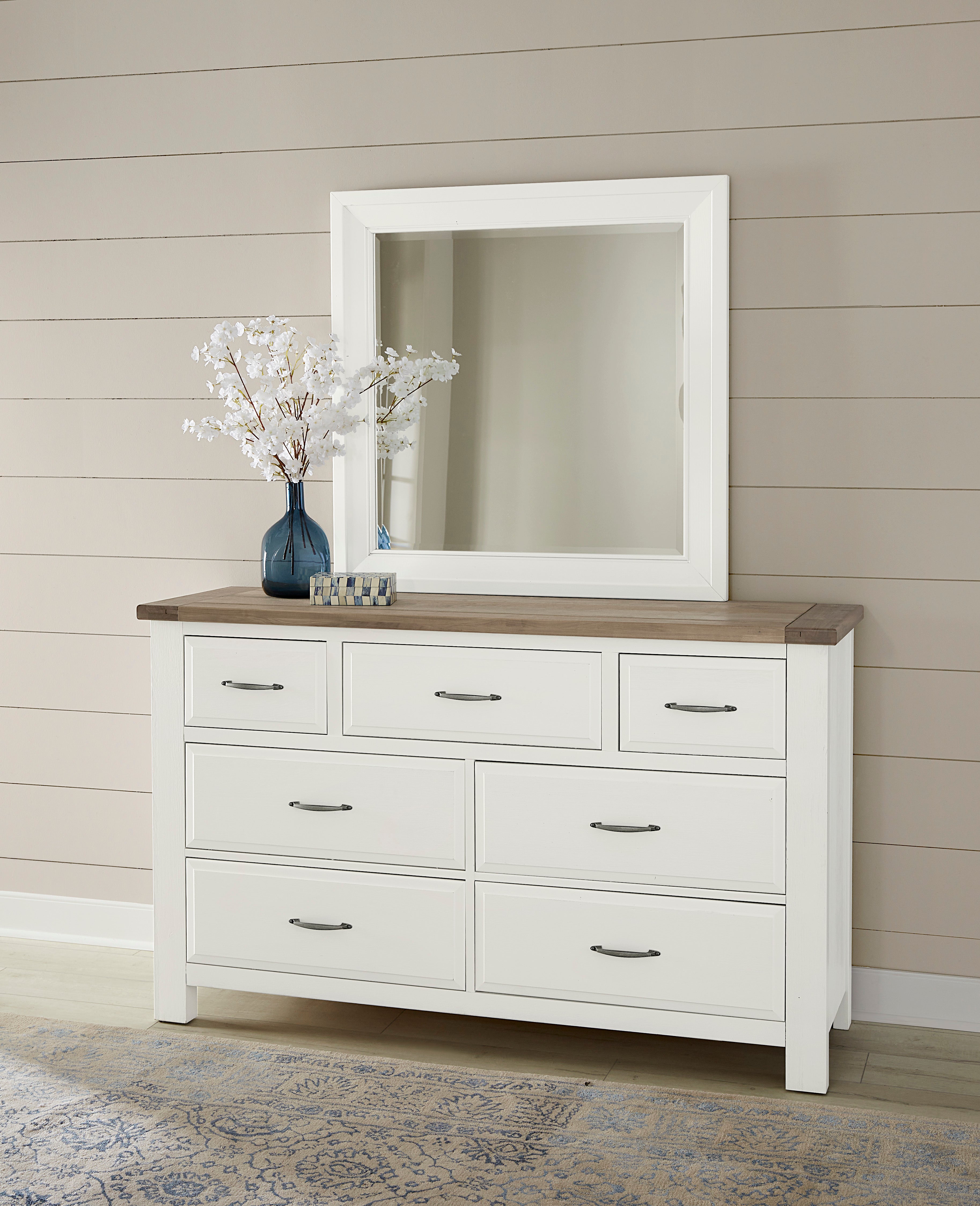 Artisan & Post Maple Road-Two Tone Triple Dresser - 7 Drawer in Two Tone