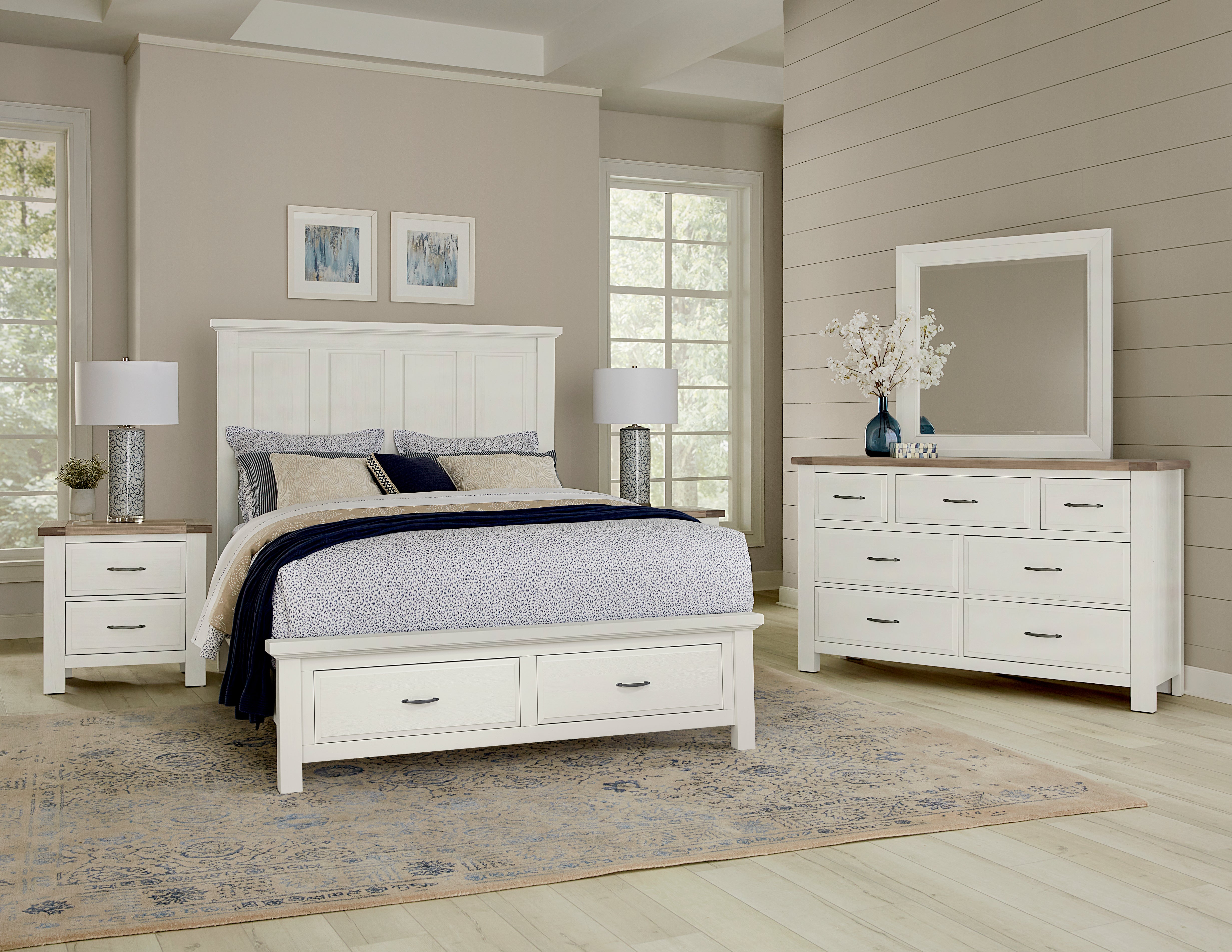 Artisan & Post Maple Road-Two Tone Triple Dresser - 7 Drawer in Two Tone