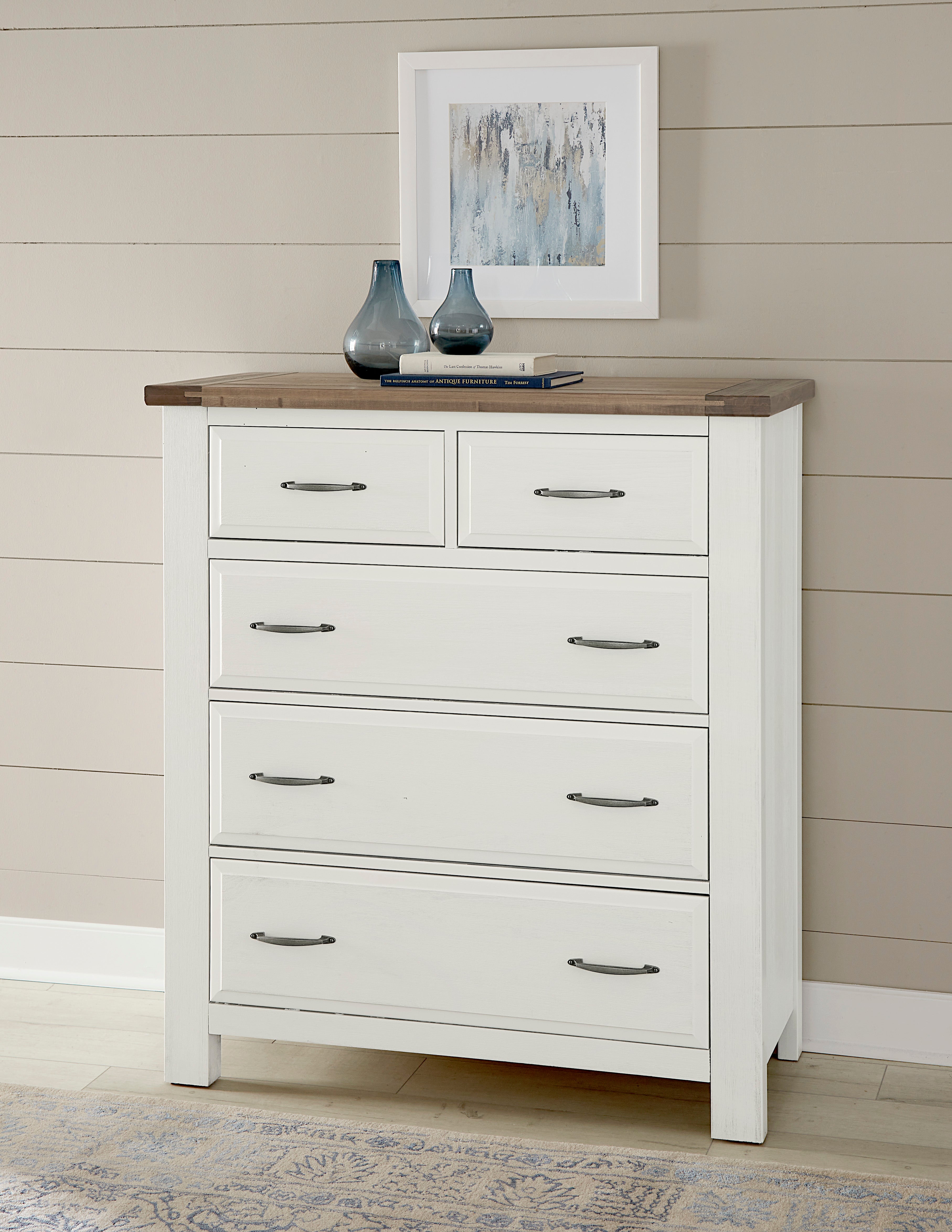 Artisan & Post Maple Road-Two Tone Chest - 5 Drawer in Two Tone