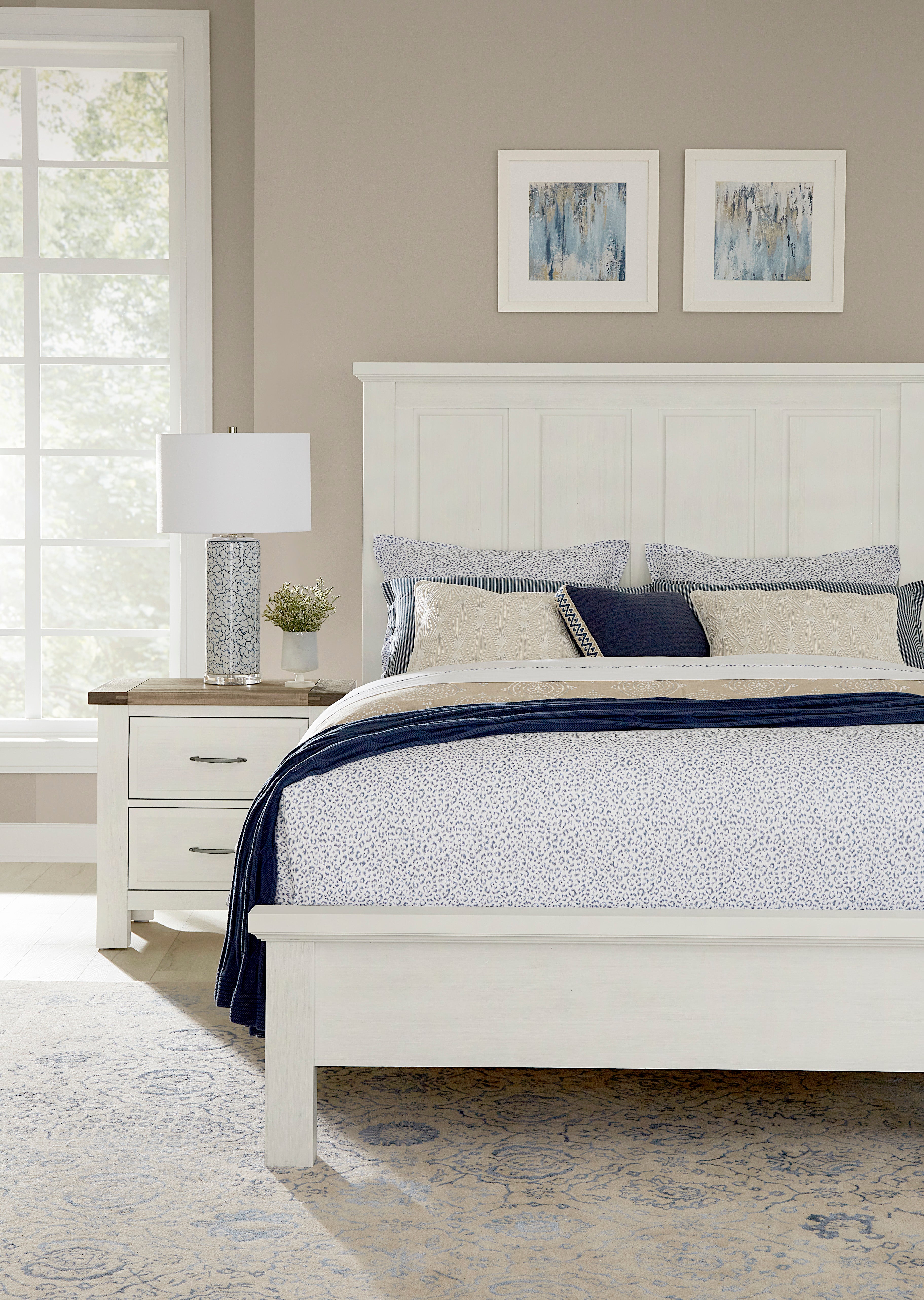 Artisan & Post Maple Road-Two Tone Nightstand - 2 Drawer in Two Tone