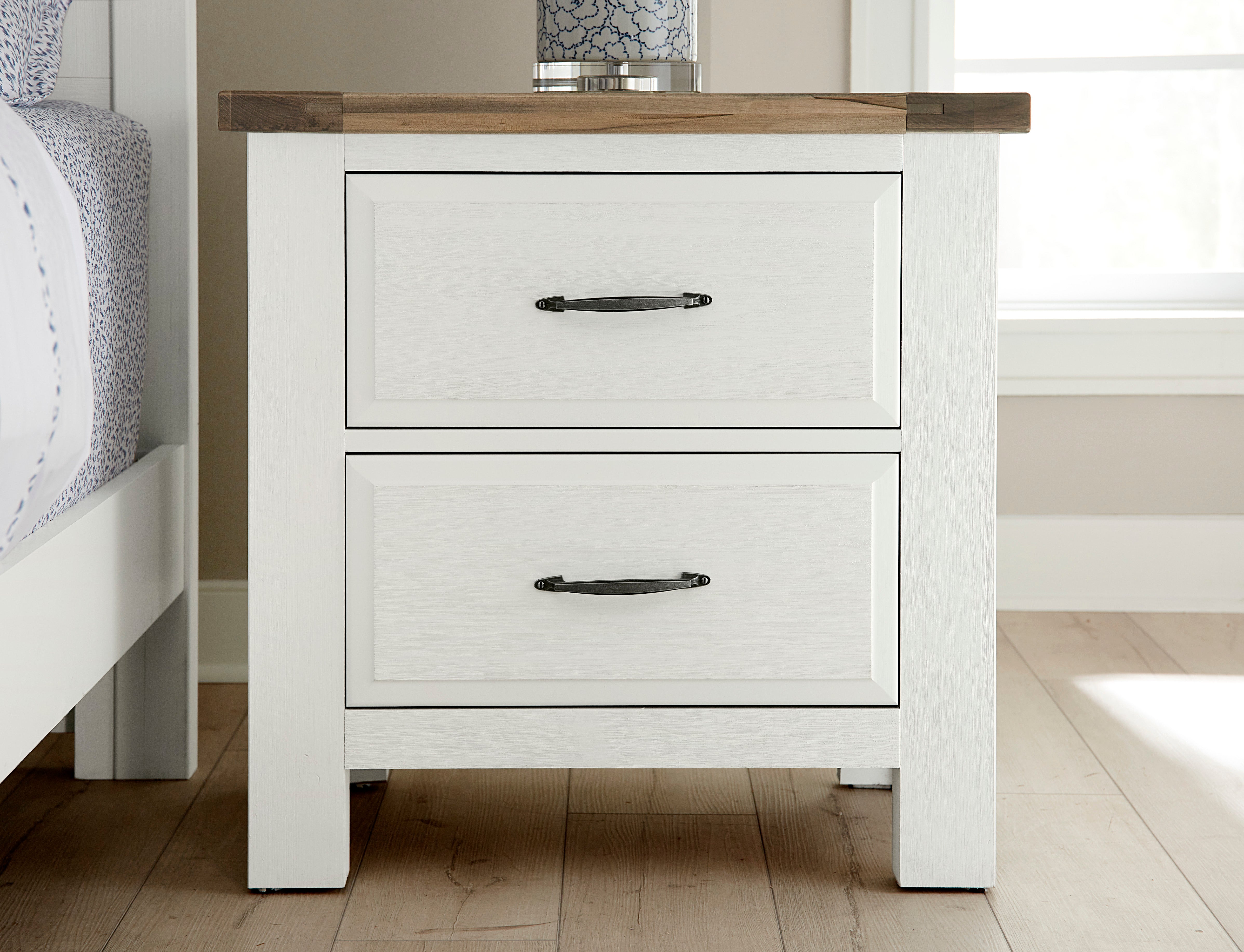 Artisan & Post Maple Road-Two Tone Nightstand - 2 Drawer in Two Tone