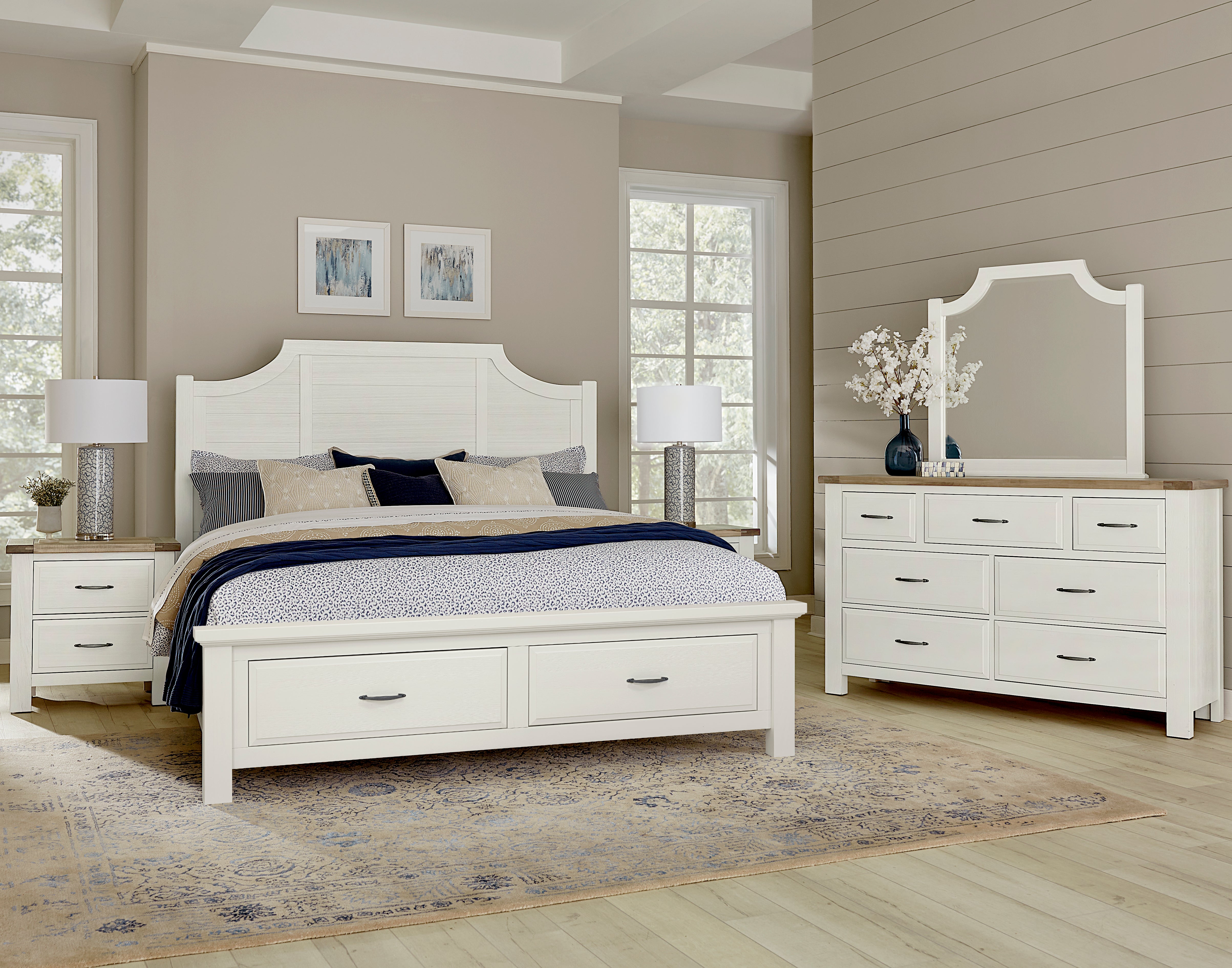 Artisan & Post Maple Road-Two Tone Nightstand - 2 Drawer in Two Tone