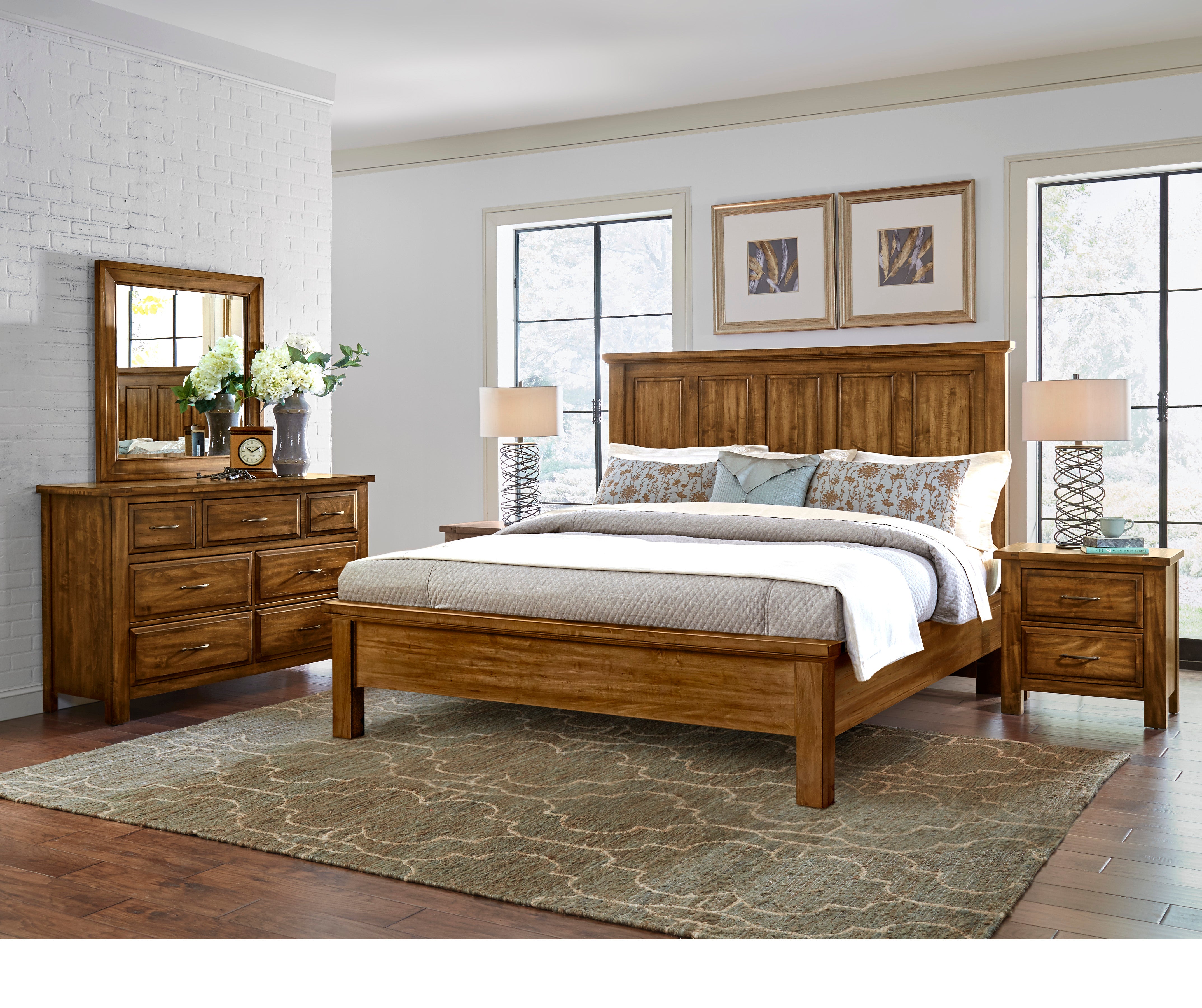 Artisan & Post Maple Road Triple Dresser - 7 Drawer in Antique Amish