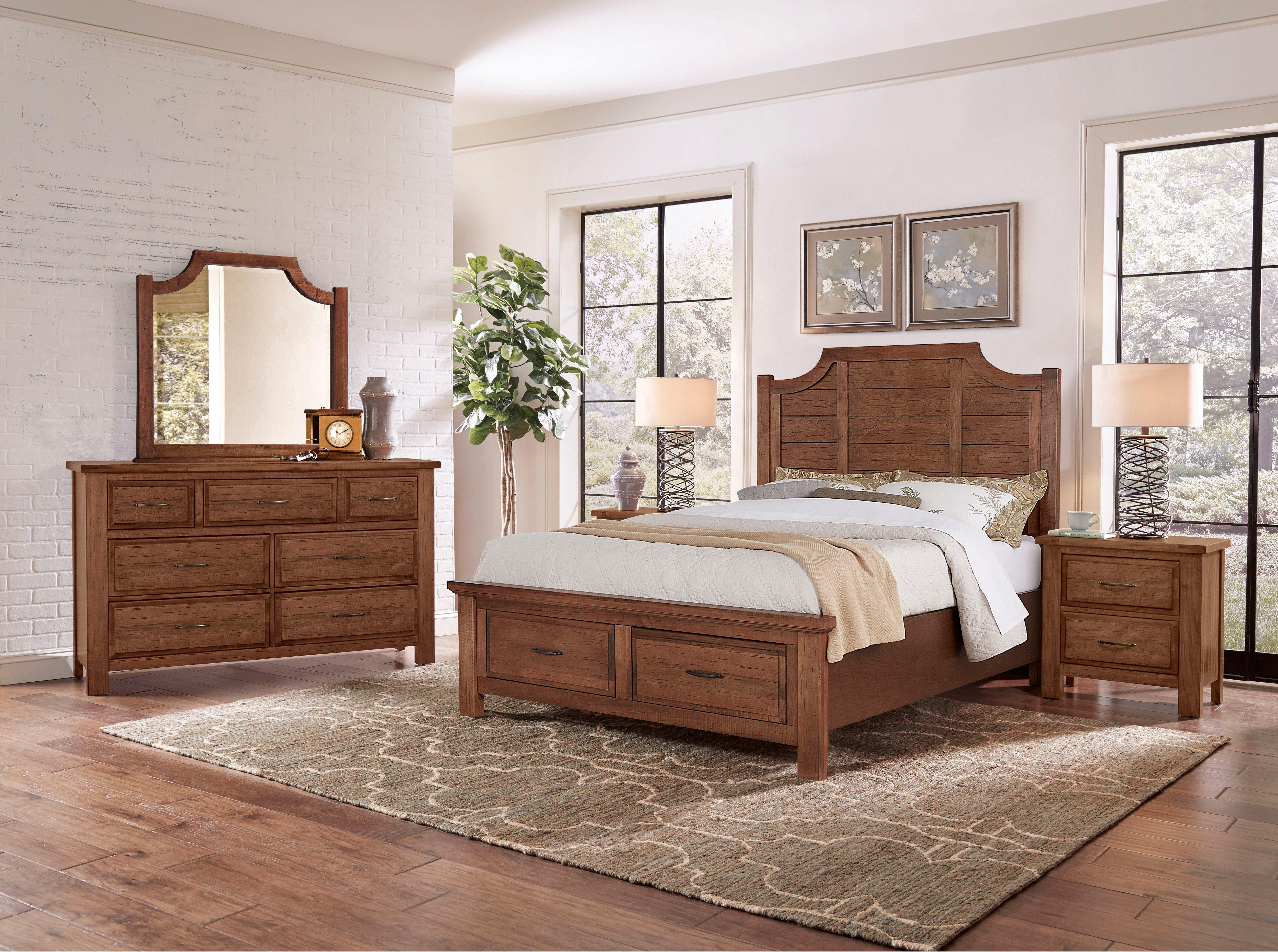Artisan & Post Maple Road Triple Dresser - 7 Drawer in Antique Amish
