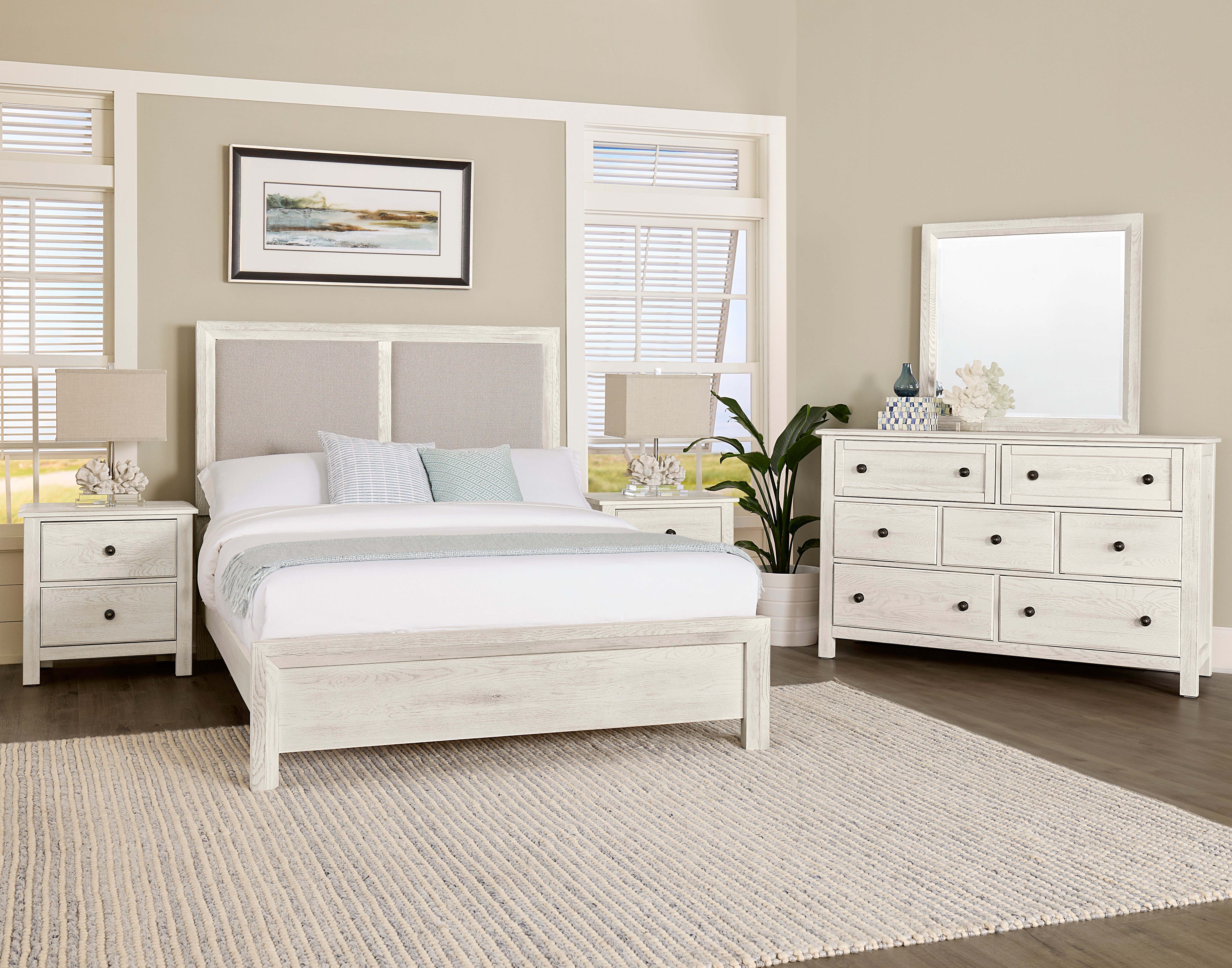 Artisan & Post Custom Express Upholstered Bed Pebble Fabric