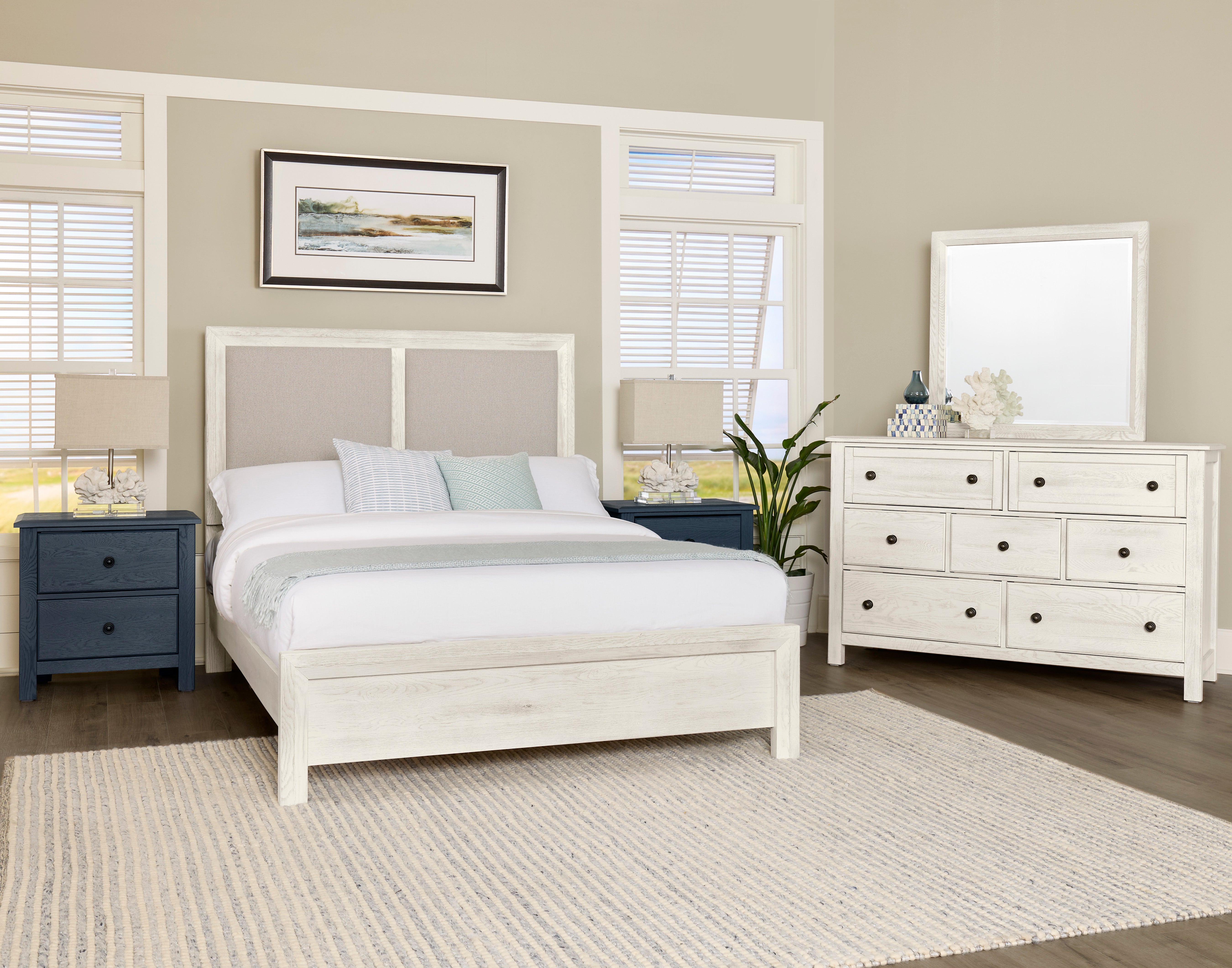 Artisan & Post Custom Express Upholstered Bed Pebble Fabric