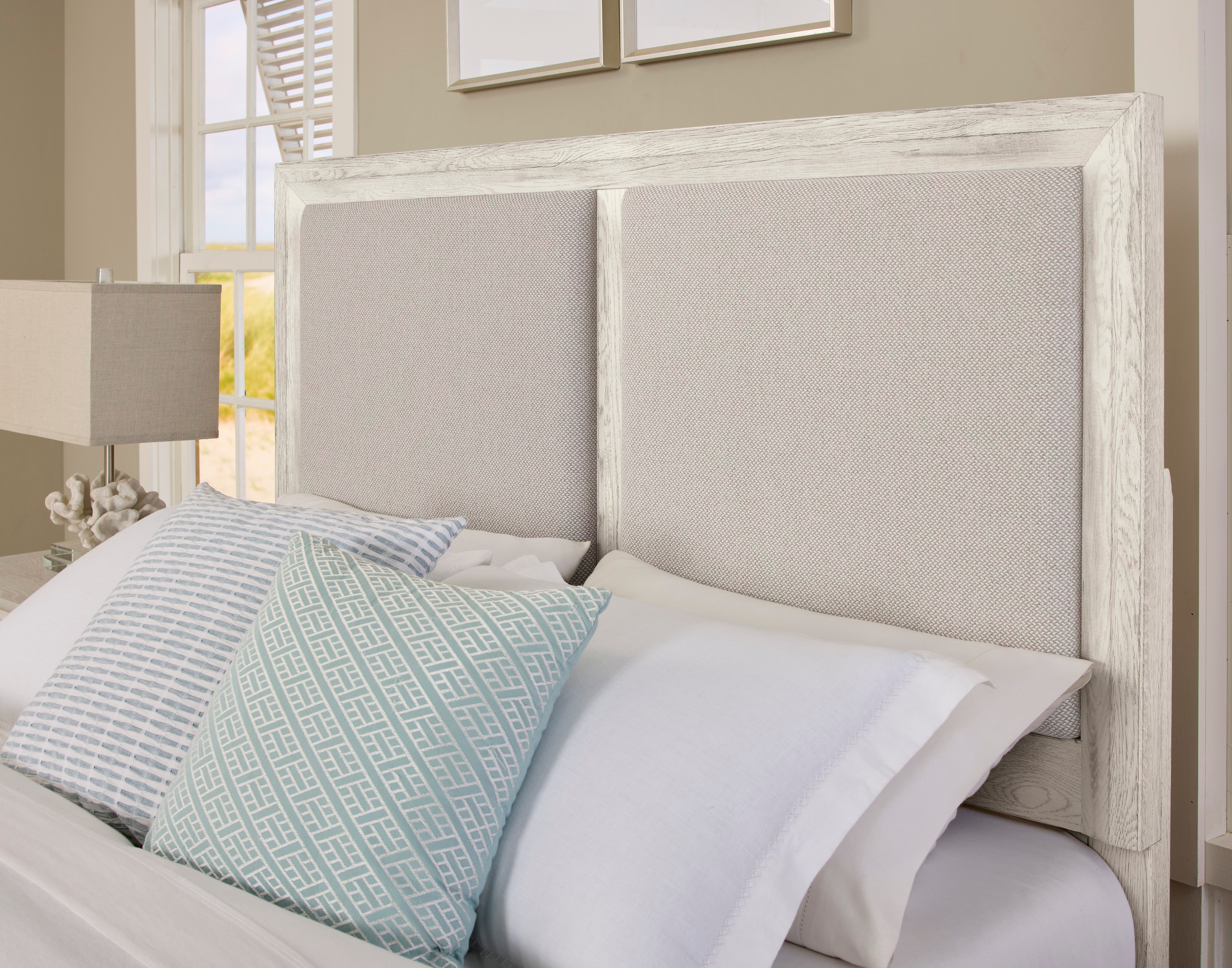 Artisan & Post Custom Express Upholstered Bed Pebble Fabric