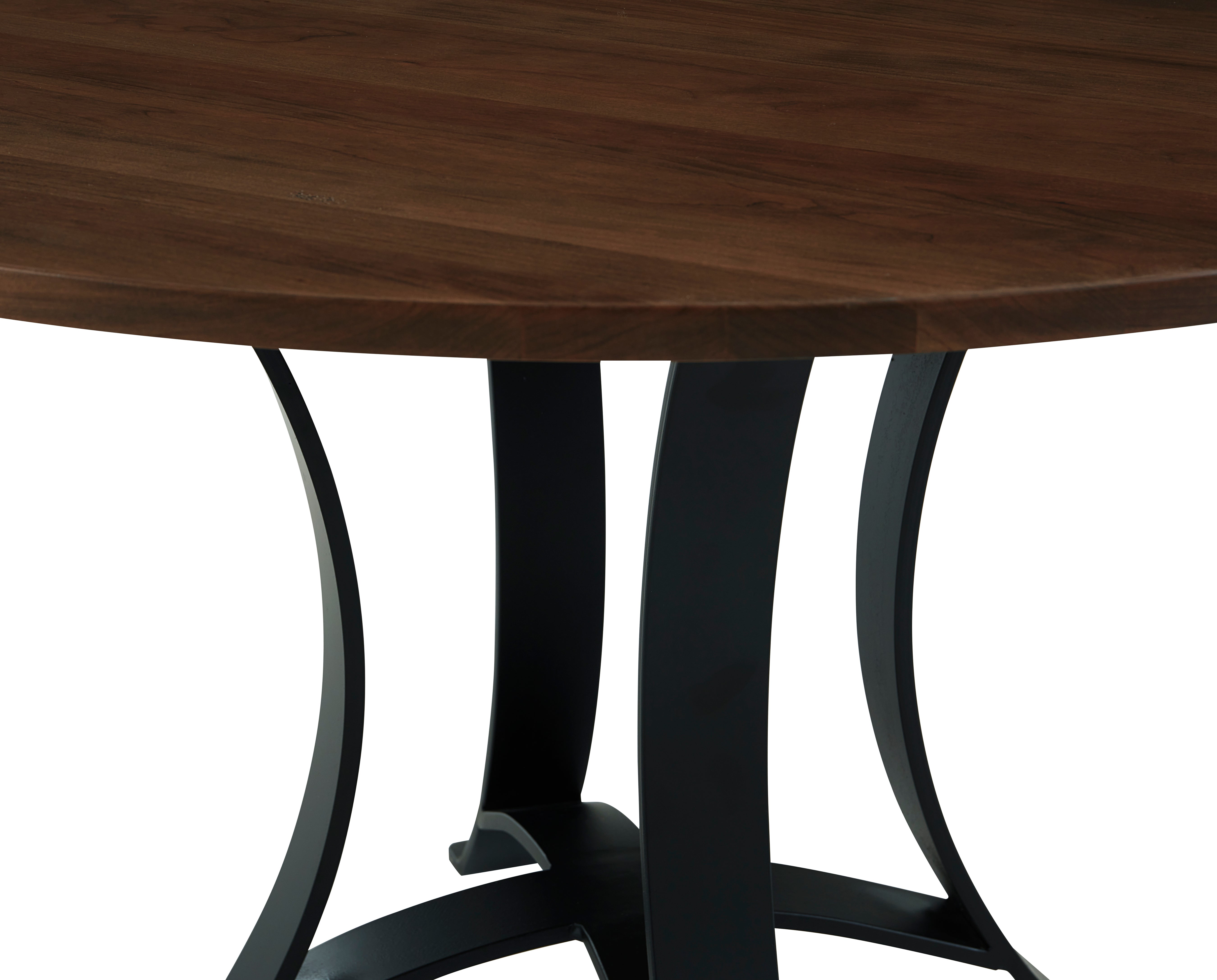 Artisan & Post Crafted Cherry 48 Inch Round Table  W/ Metal Base