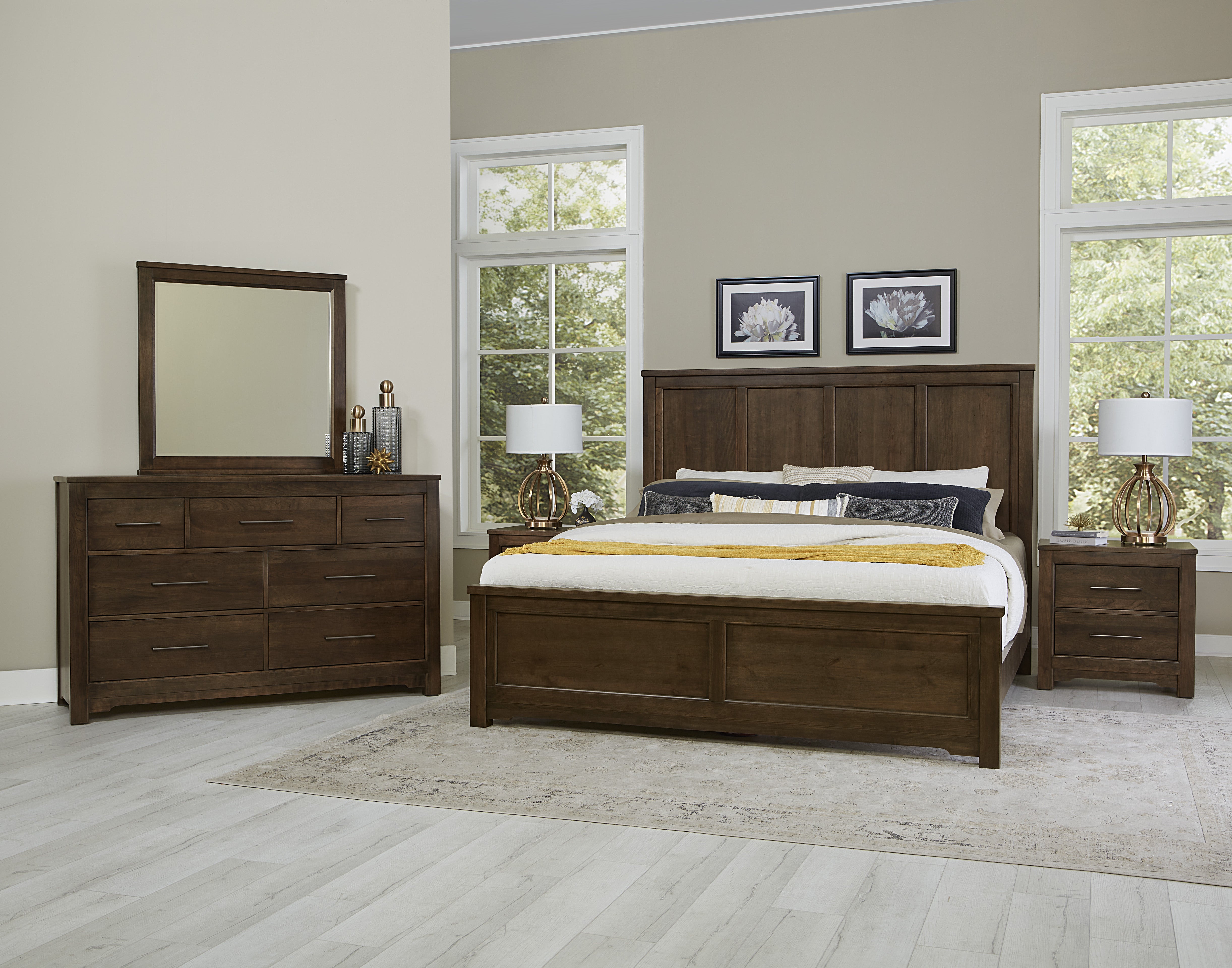 Artisan & Post Crafted Cherry Six Panel Bed