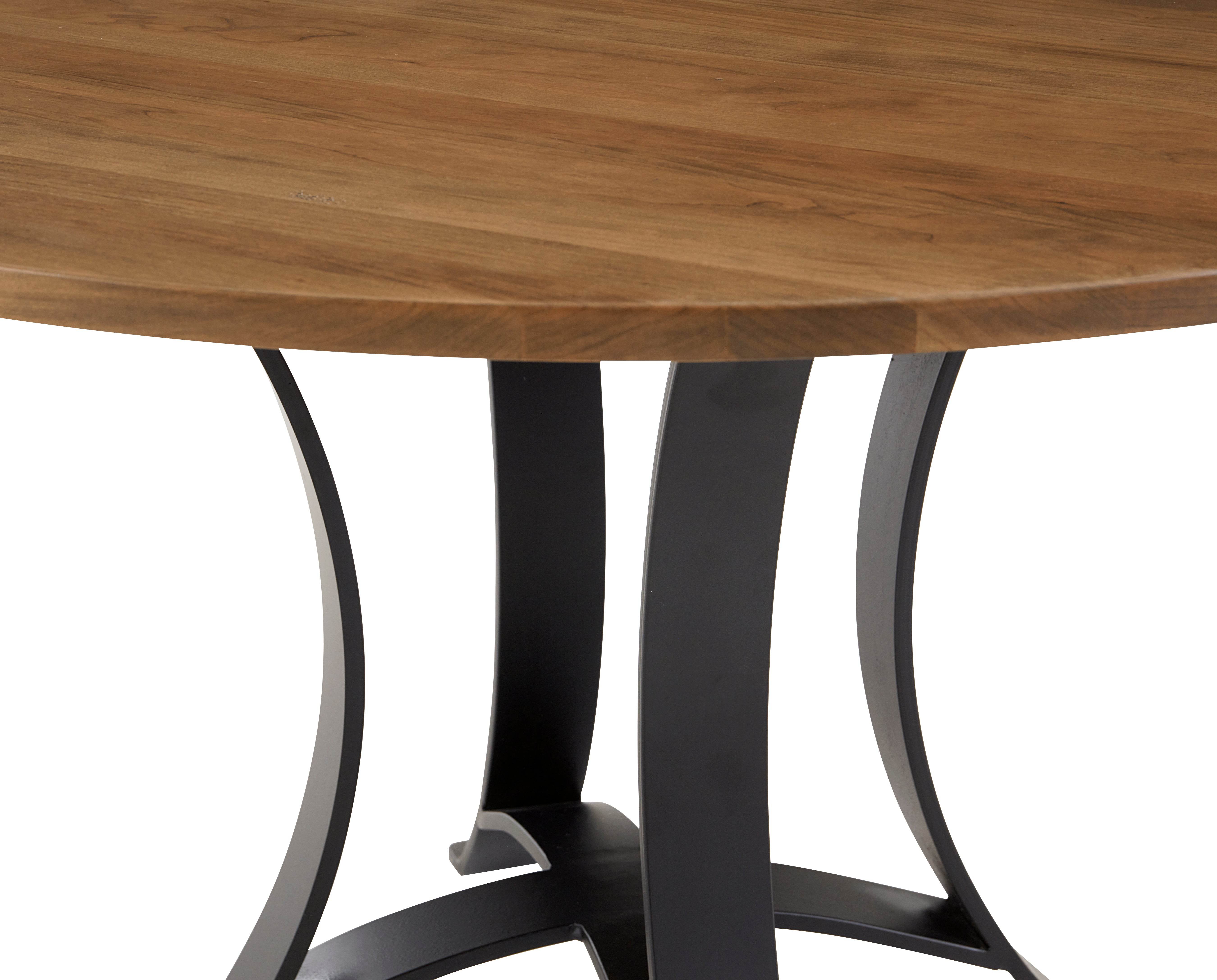 Artisan & Post Crafted Cherry 48 Inch Round Table  W/ Metal Base
