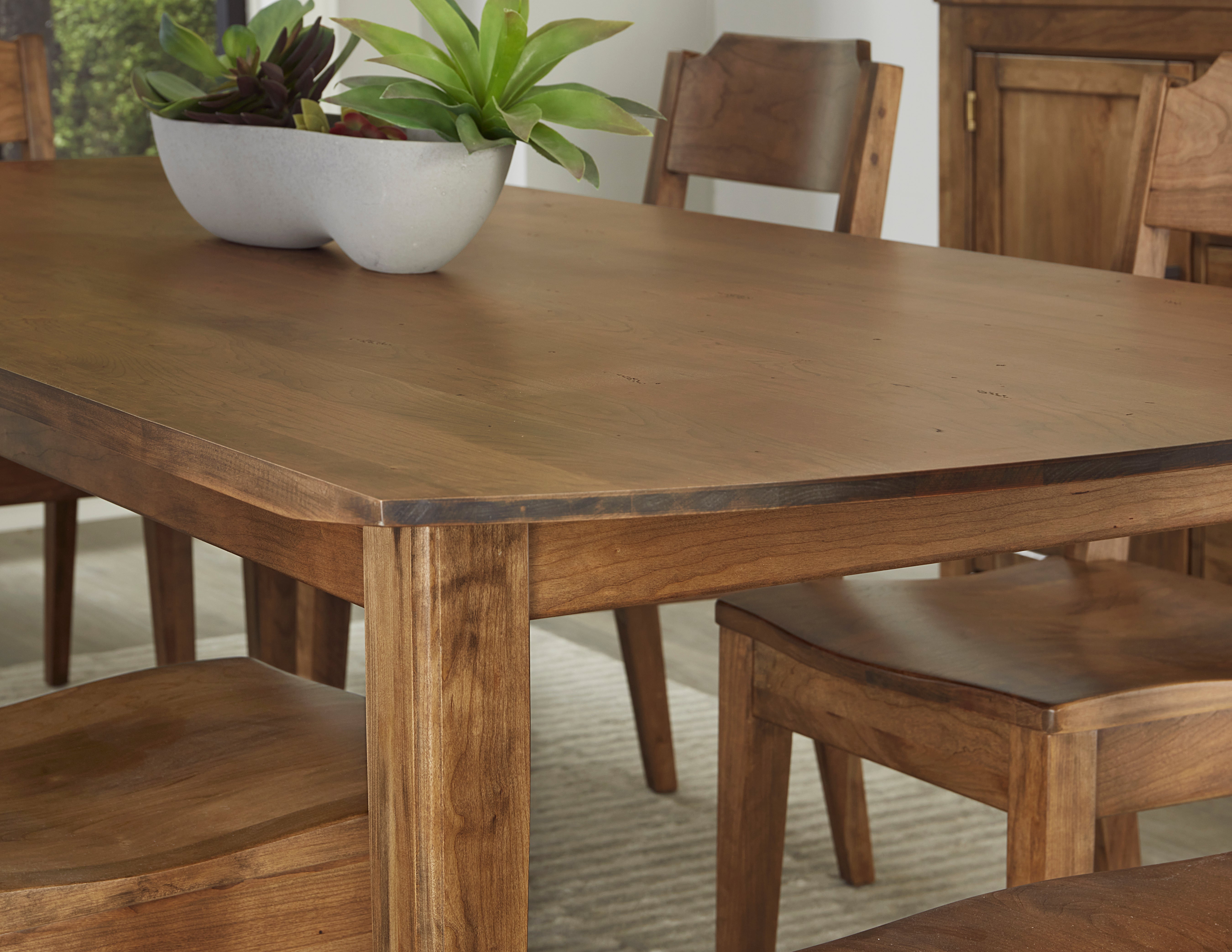 Artisan & Post Crafted Cherry 72" Surfboard  Table W/ 1 1/4" Top