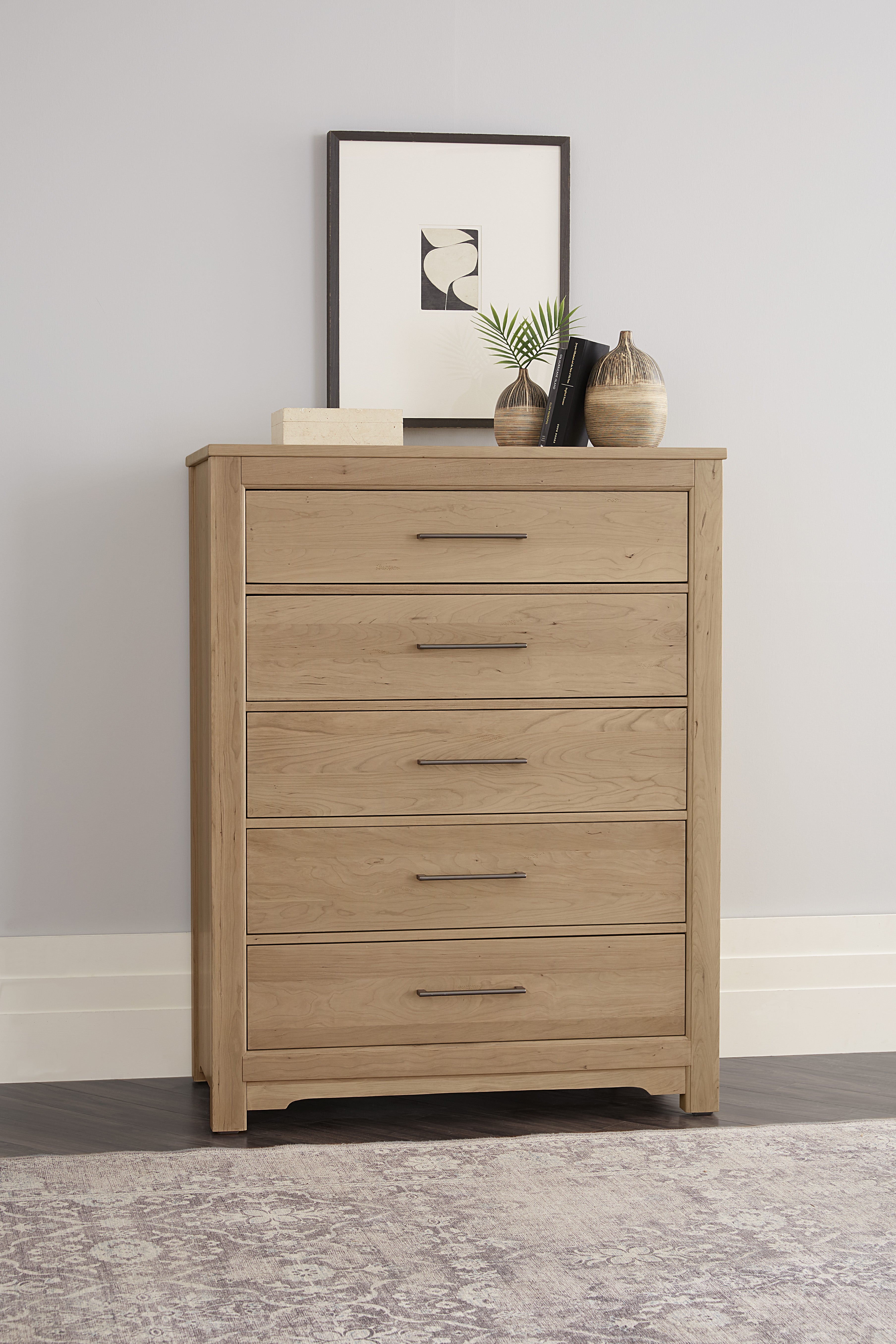 Artisan & Post Crafted Cherry Chest - 5 Drawer in Bleached Cherry