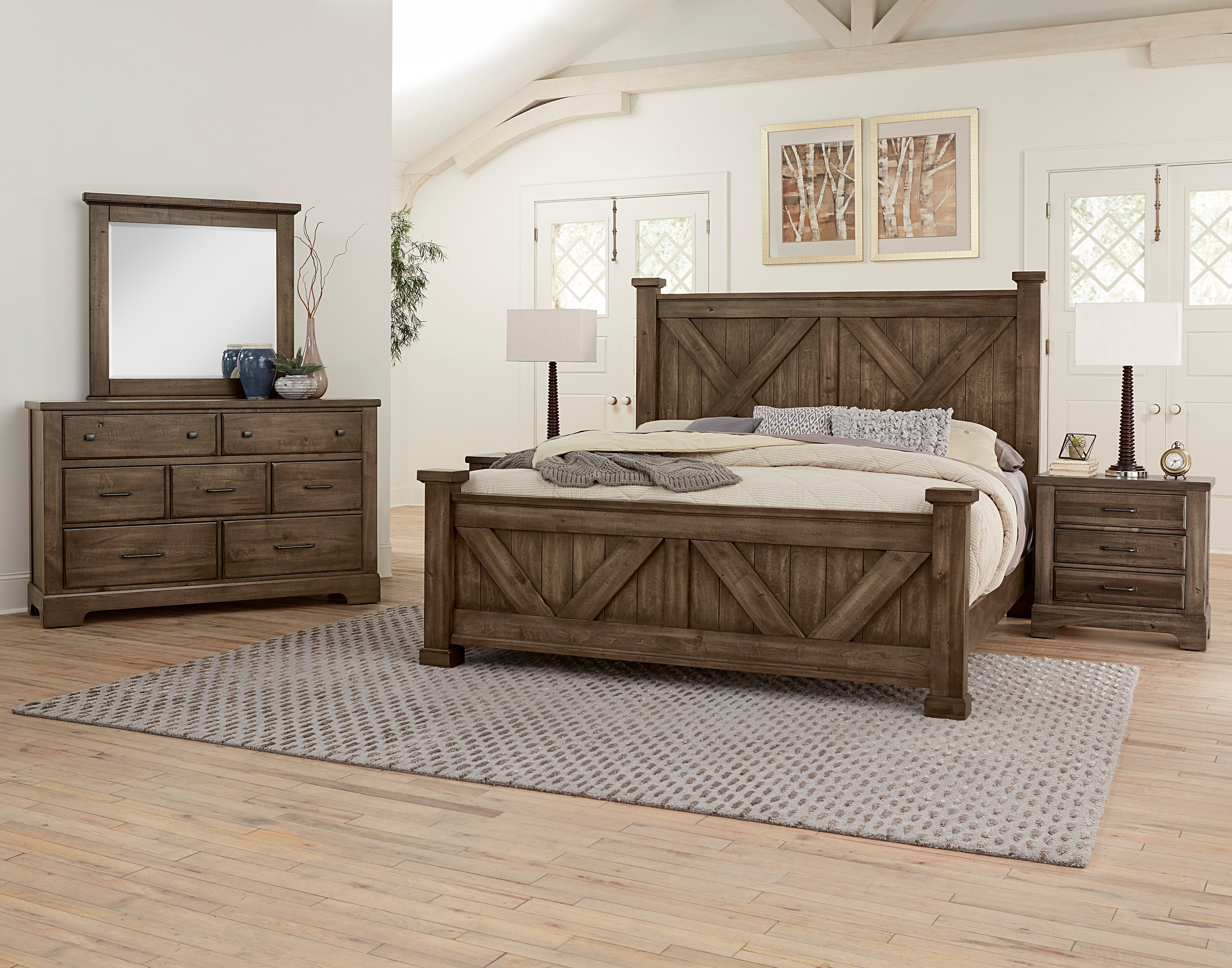 Artisan & Post Cool Rustic X Bed with X Footboard