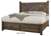 cool-rustic-cal-king-x-bed-with-footboard-storage-in-mink