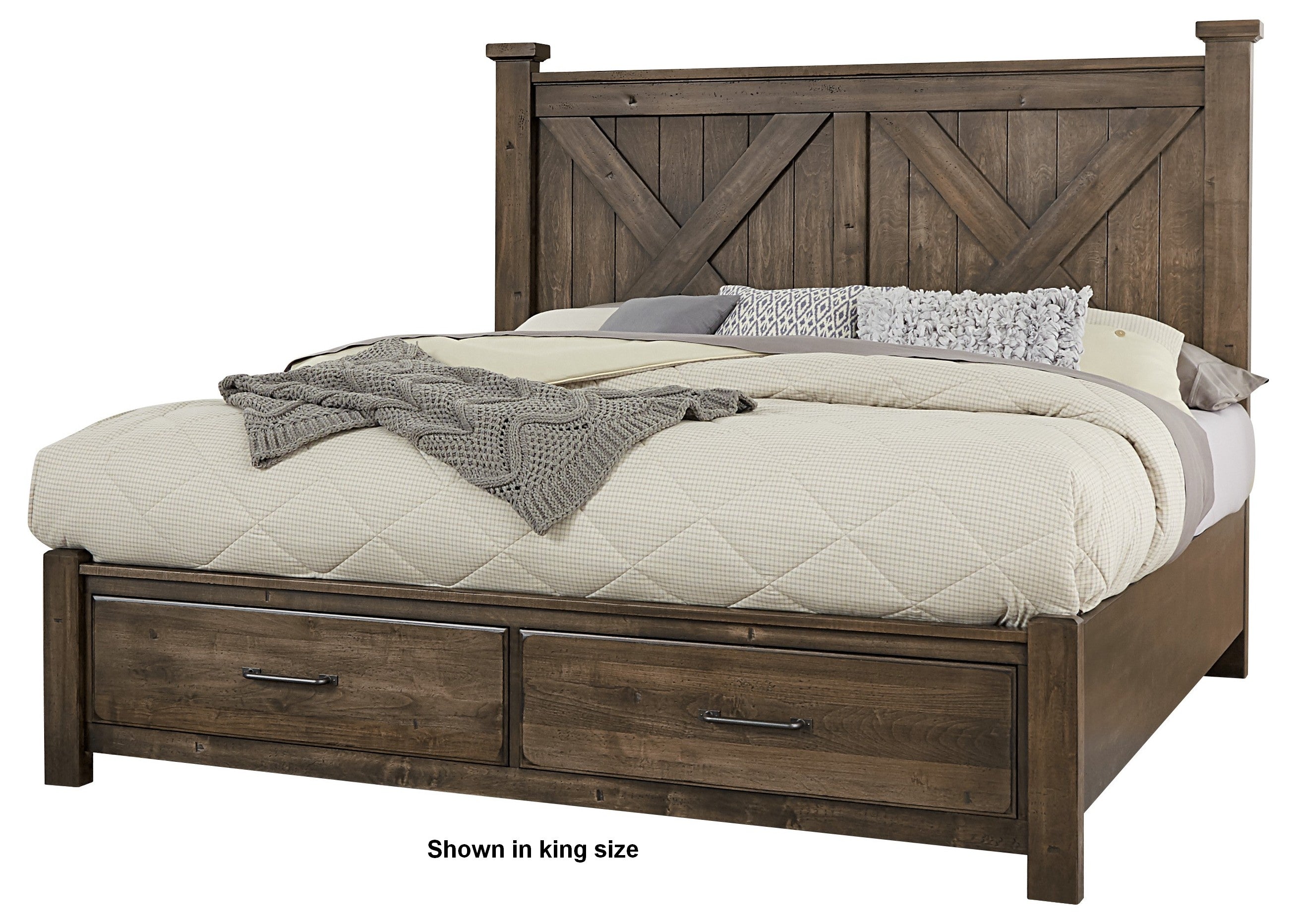 cool-rustic-cal-king-x-bed-with-footboard-storage-in-mink