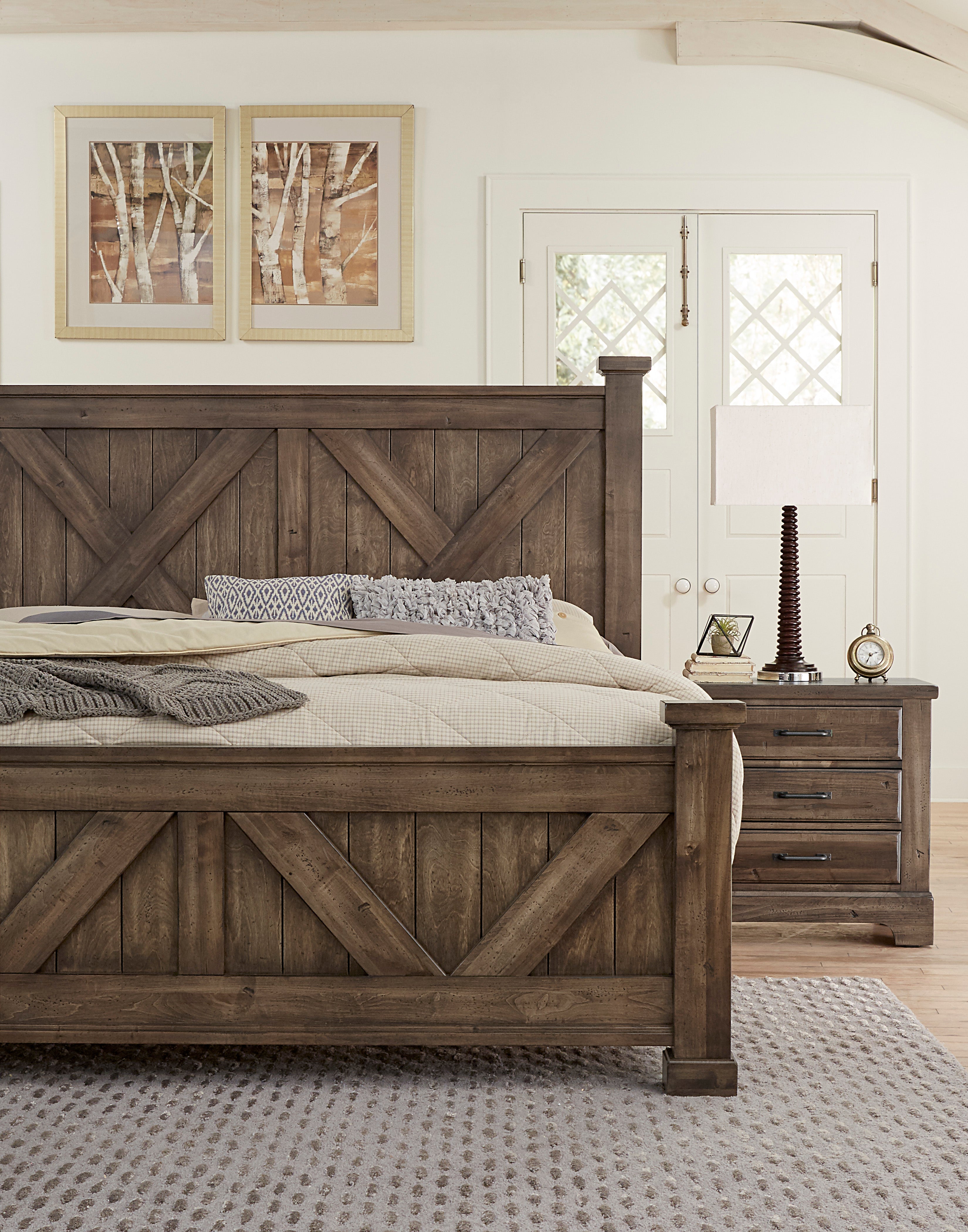 Artisan & Post Cool Rustic X Bed with X Footboard