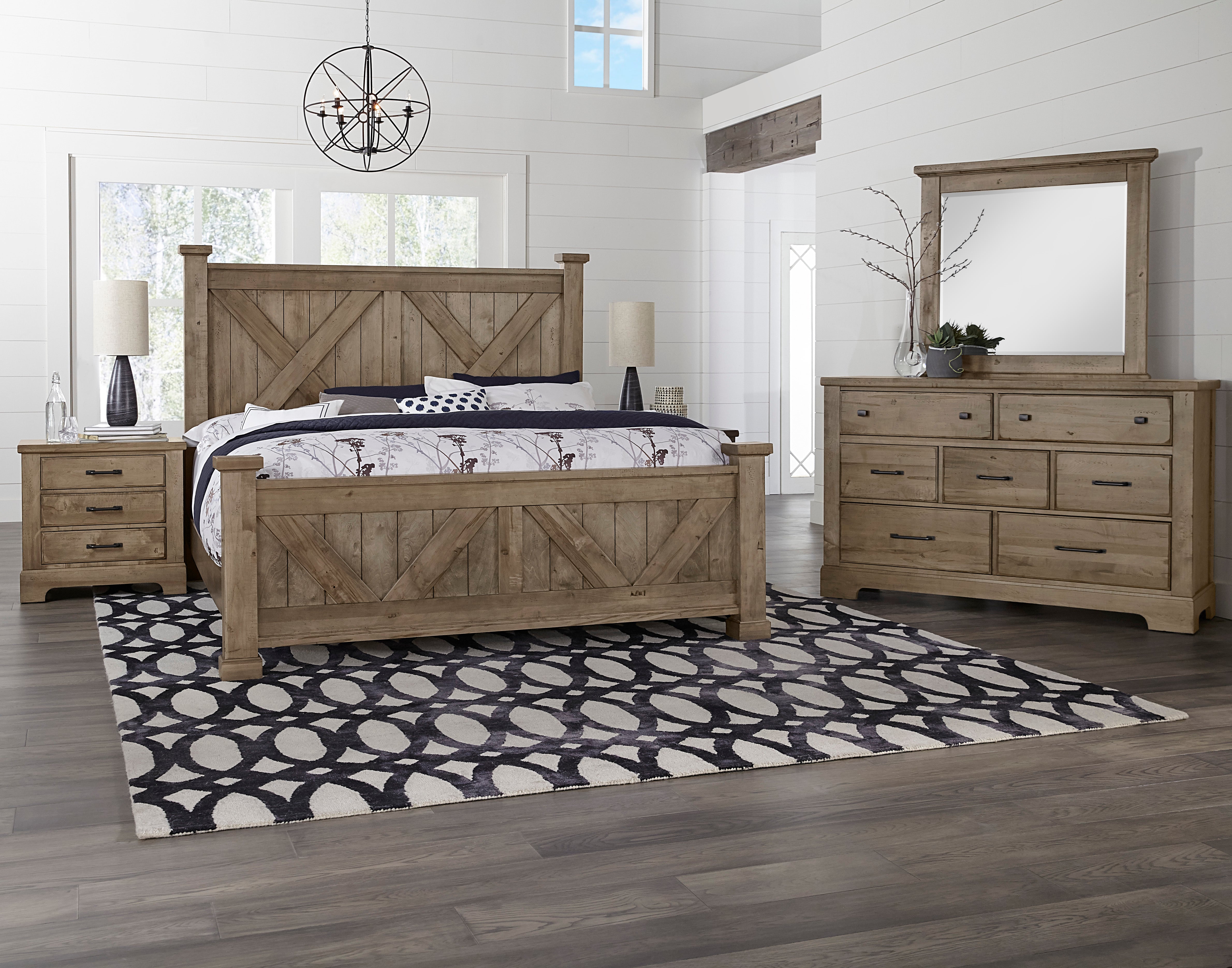 Artisan & Post Cool Rustic X Bed with X Footboard