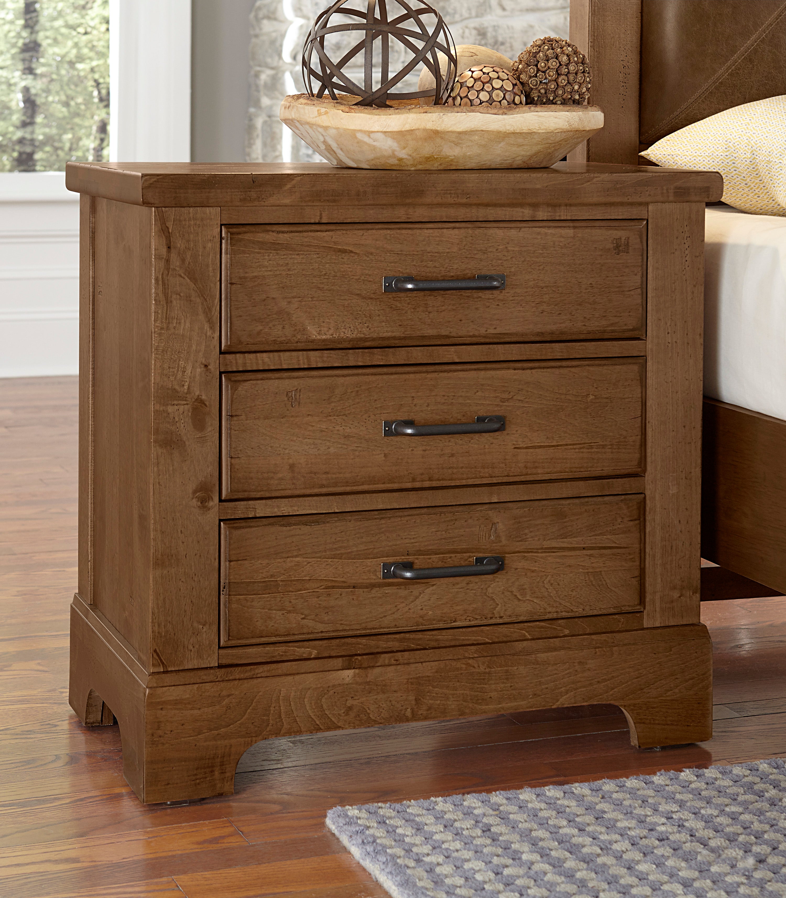 Artisan & Post Cool Rustic Nightstand - 3 Drawer
