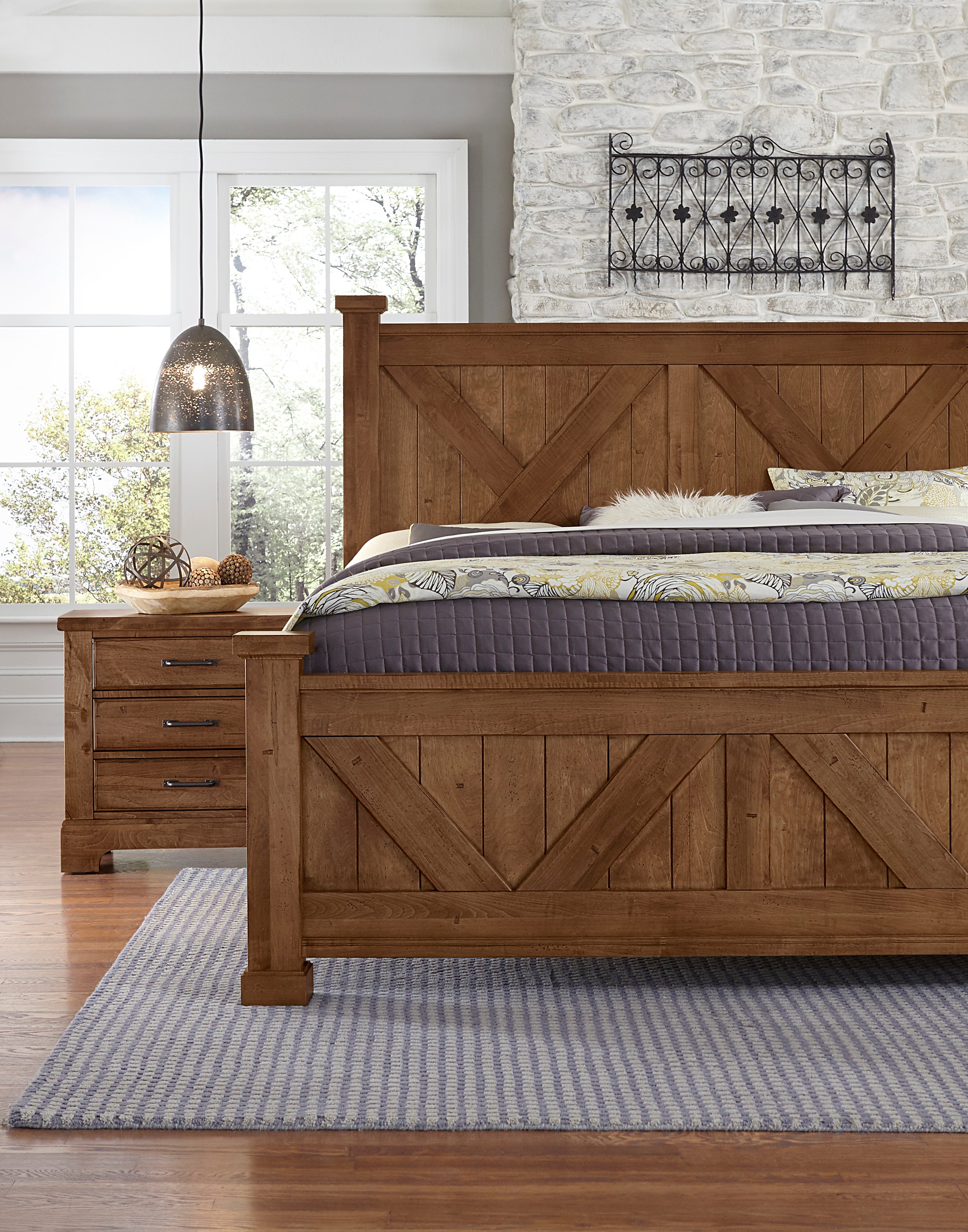 Artisan & Post Cool Rustic X Bed with X Footboard