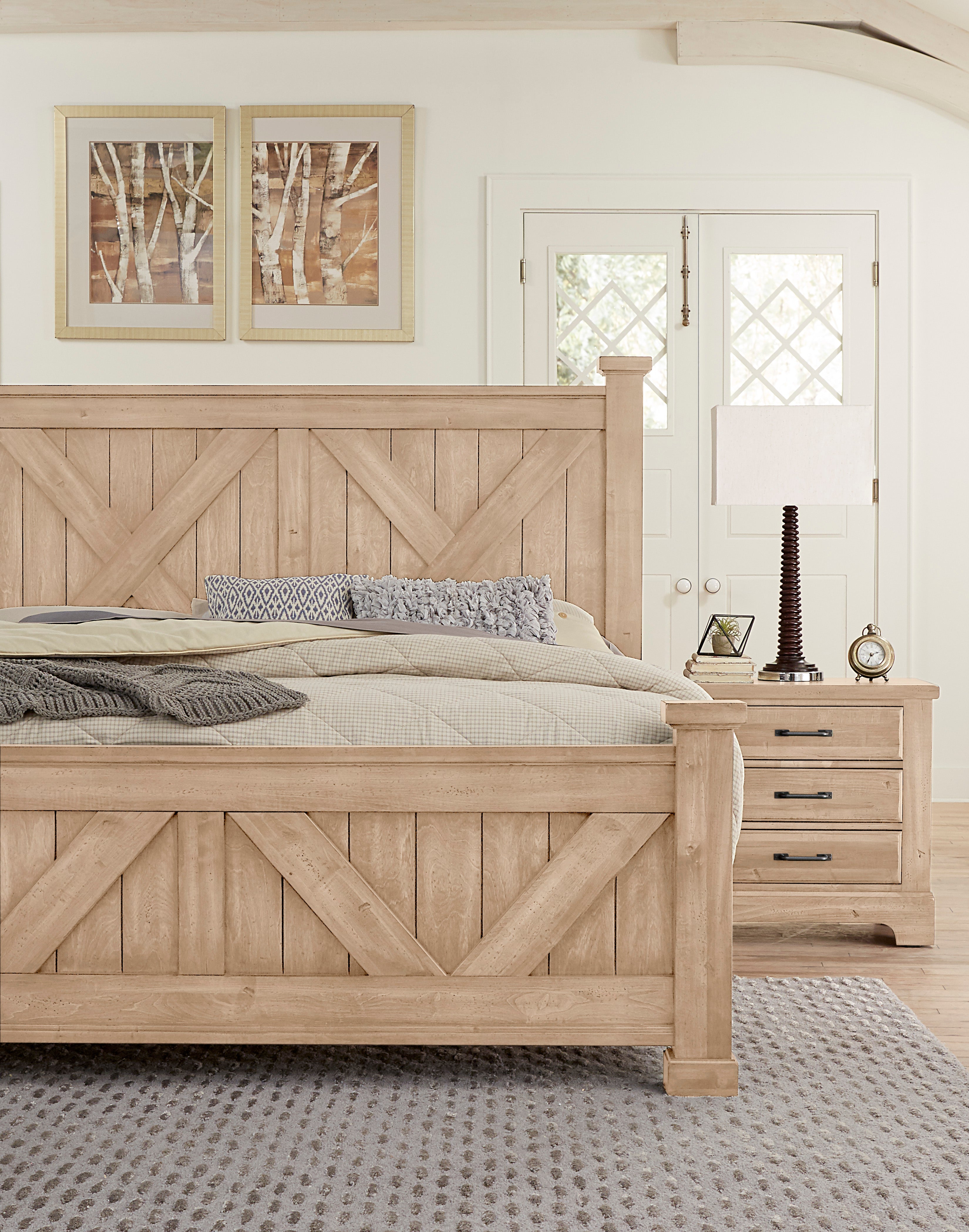 Artisan & Post Cool Rustic X Bed with X Footboard