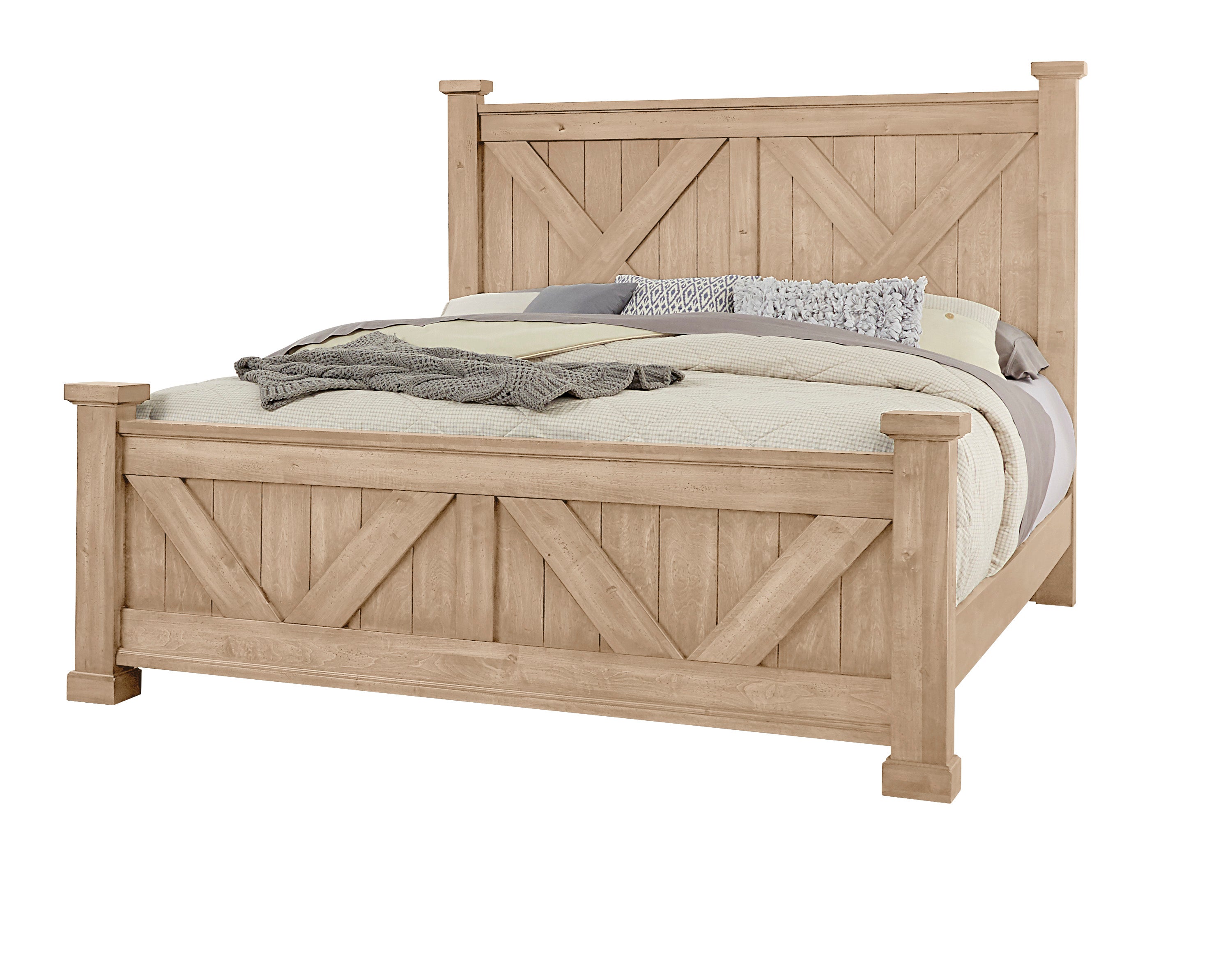 cool-rustic-cal-king-x-bed-with-x-footboard-in-clear-maple