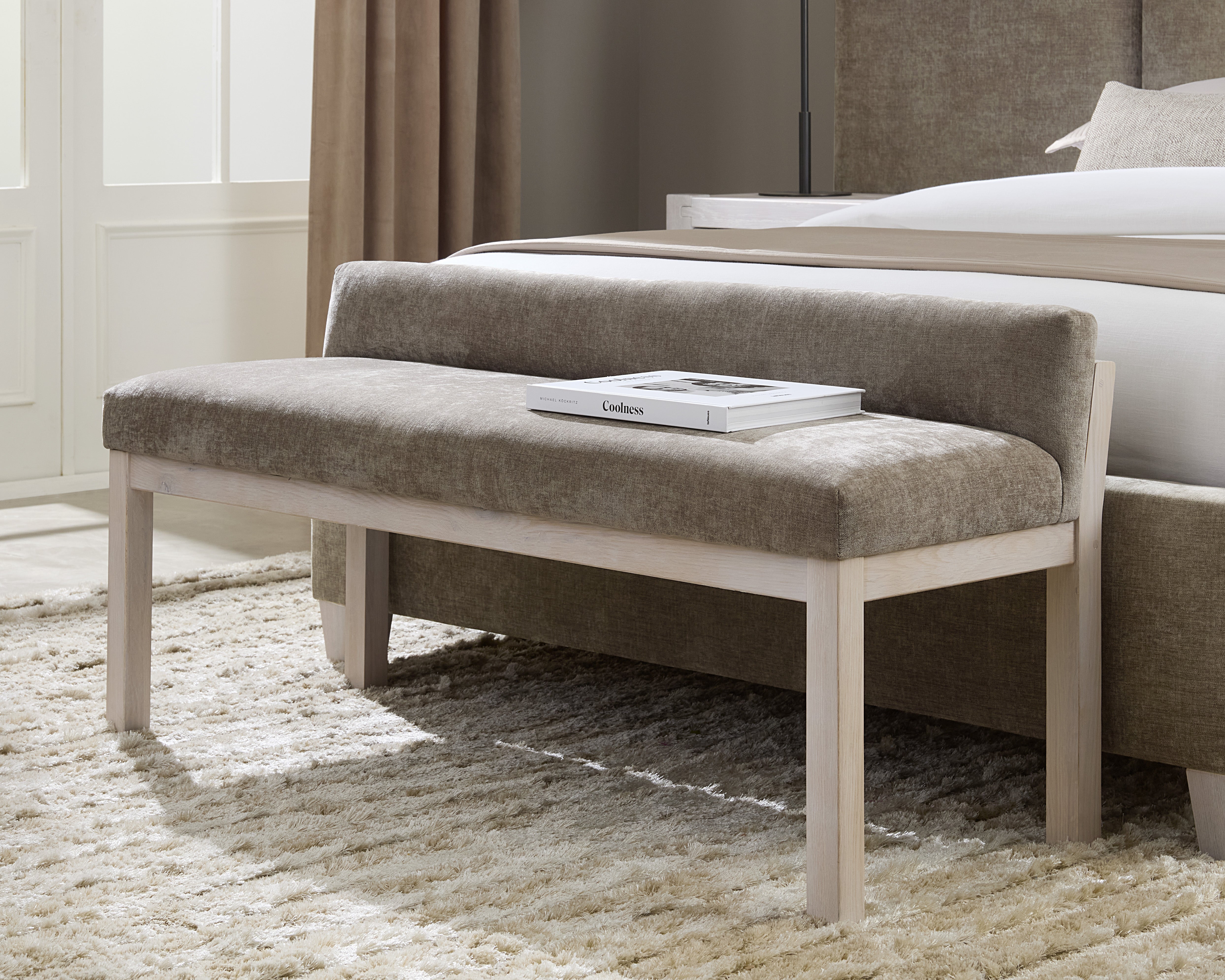 Artisan & Post Joinery Brindle Grey Uph Bench