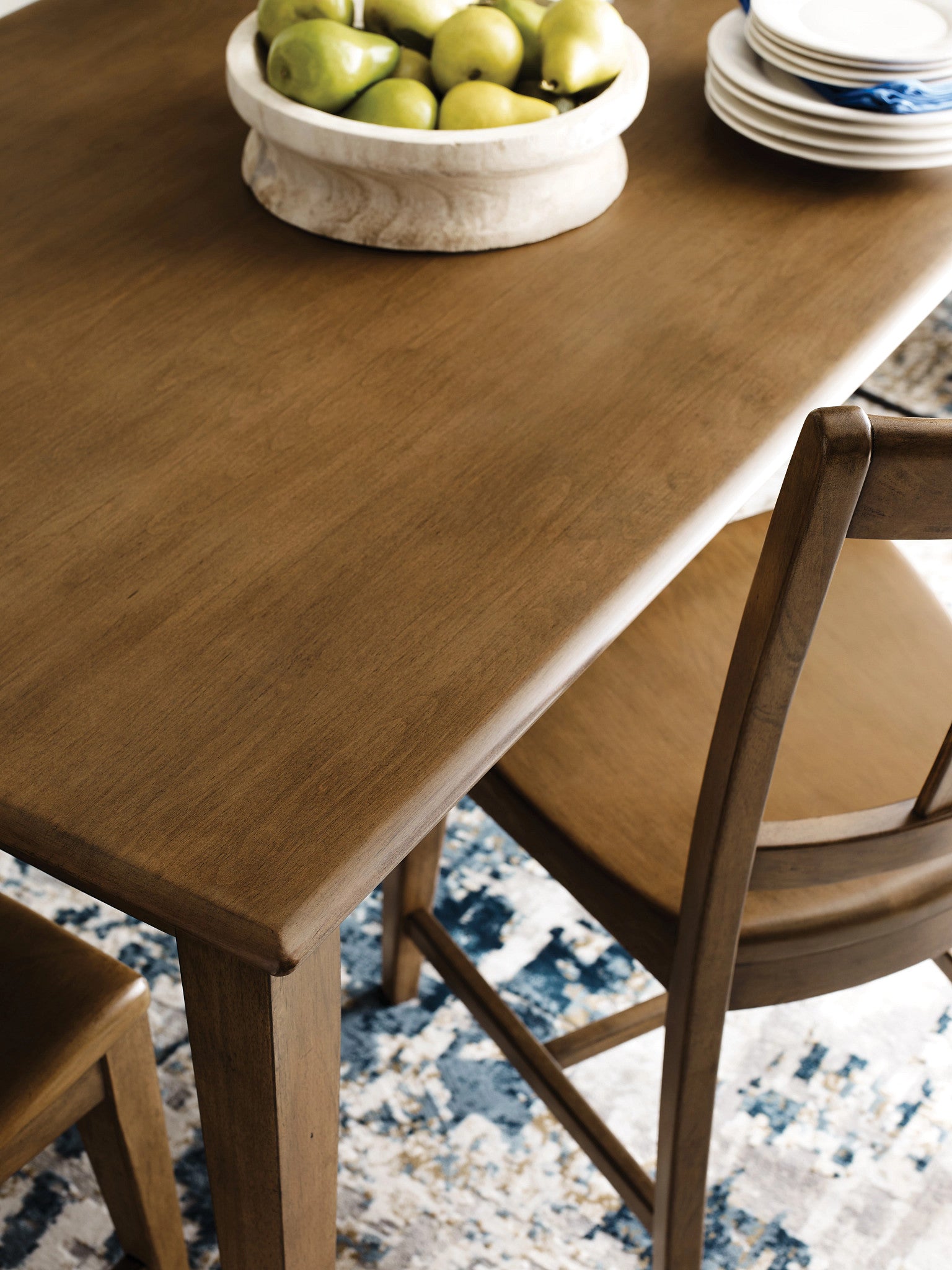 Kincaid Furniture Kafe 60" Rectangular Leg Table in Cappuccino