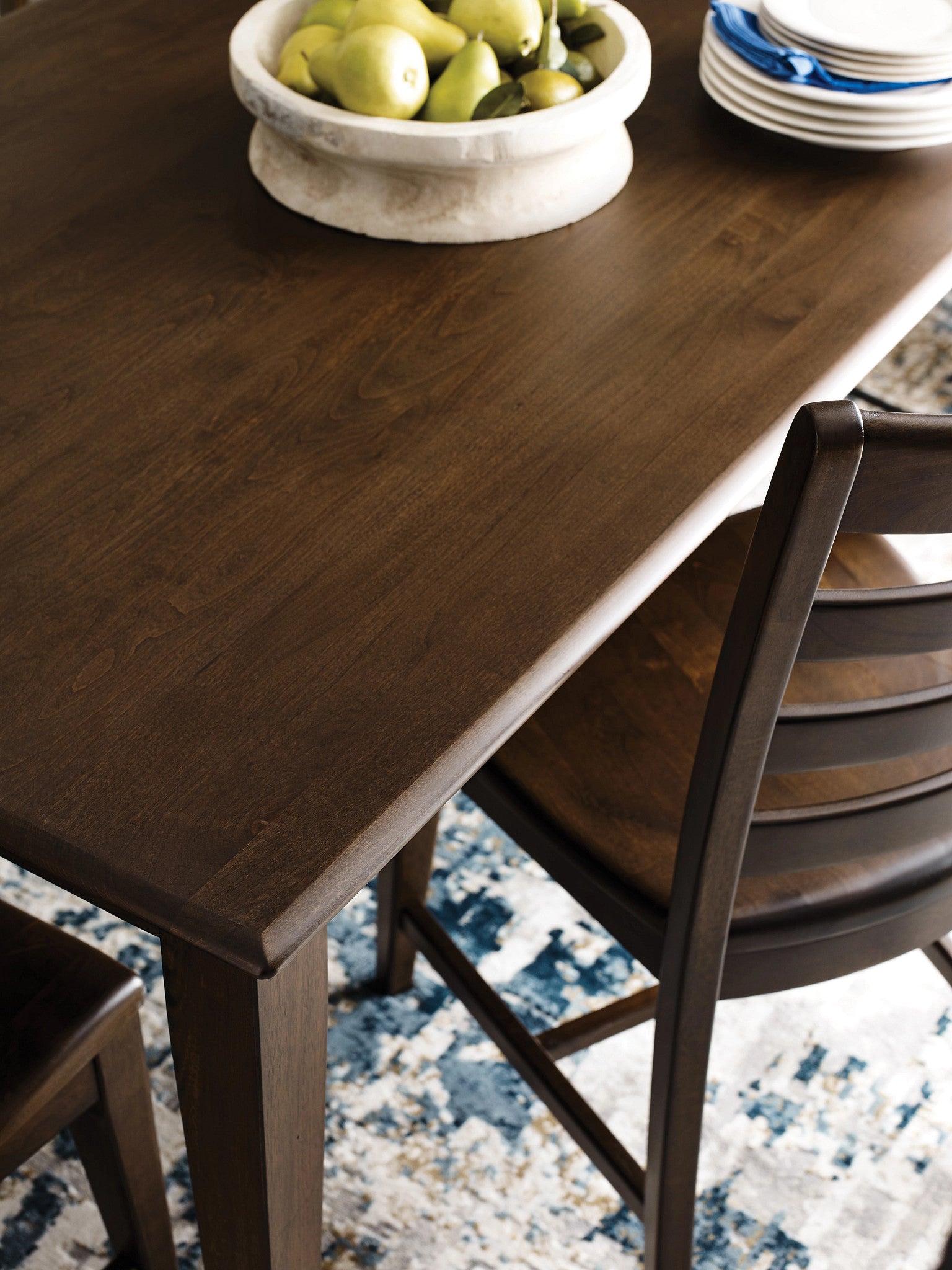 Kincaid Furniture Kafe 60" Rectangular Leg Table in Mocha