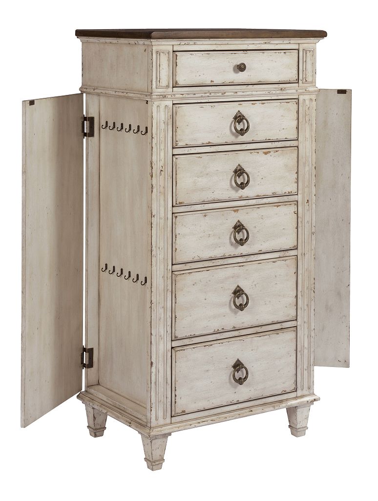 American Drew Southbury Lingerie Chest in Fossil/Parchment