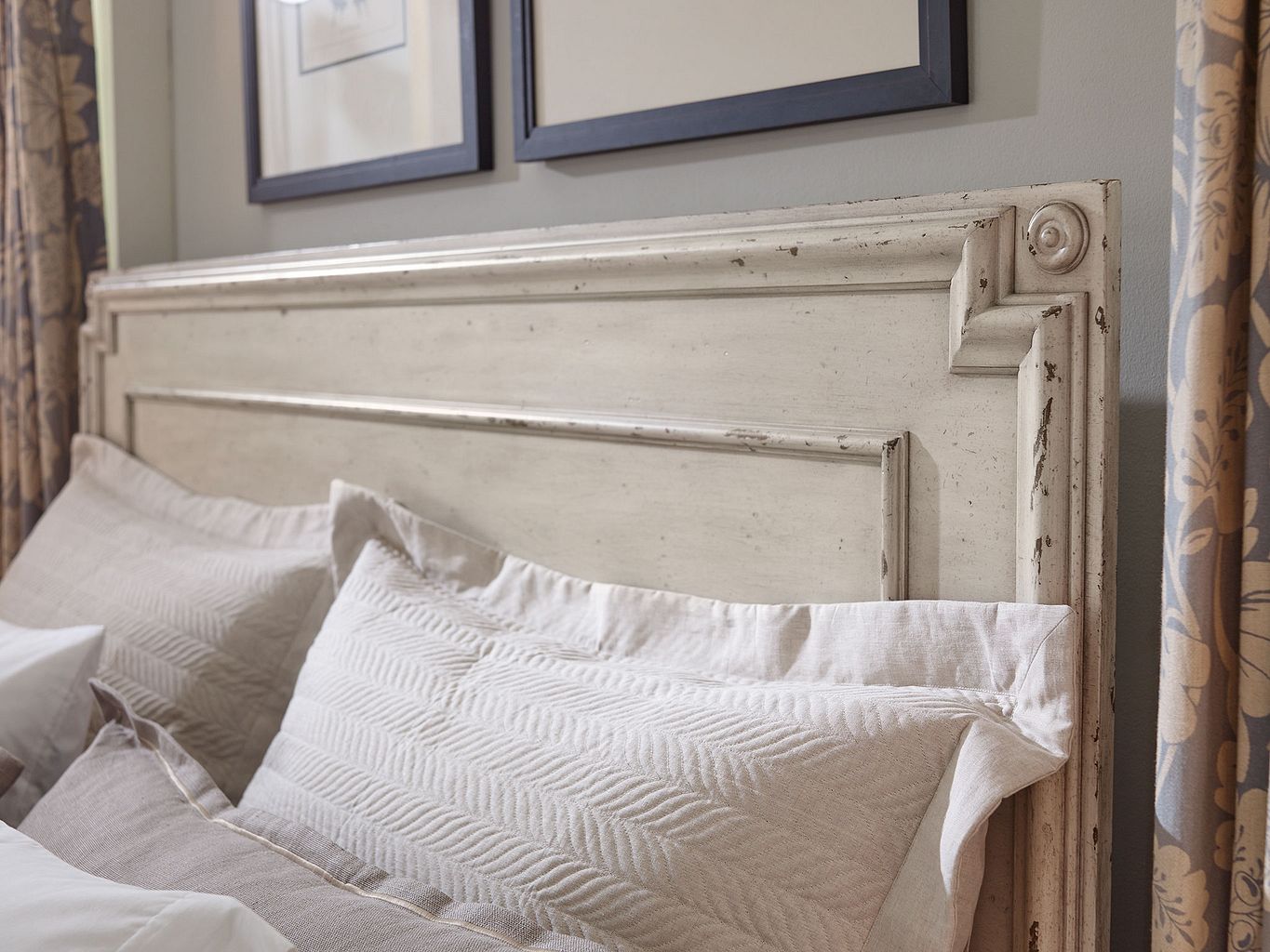 American Drew Southbury Panel Bed in Parchment