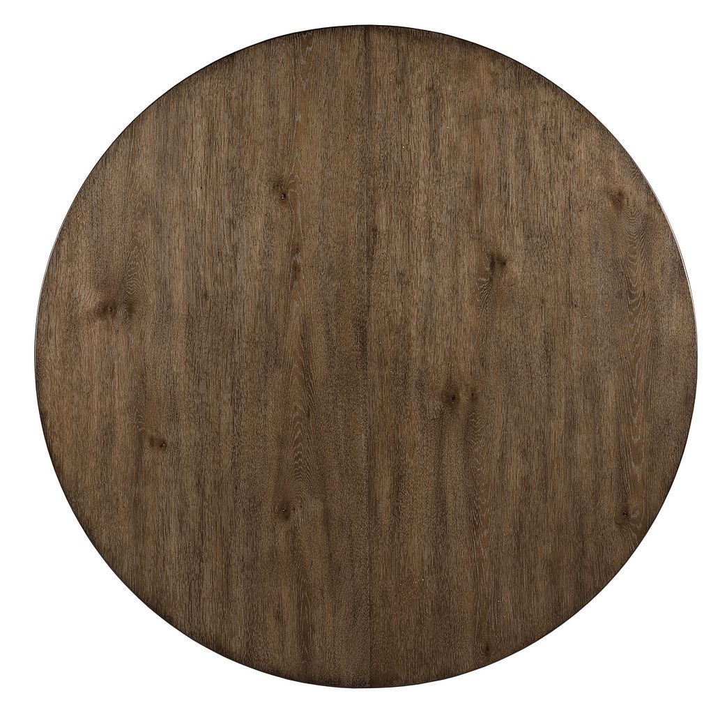American Drew Southbury Round Dining Table in Fossil/Parchment
