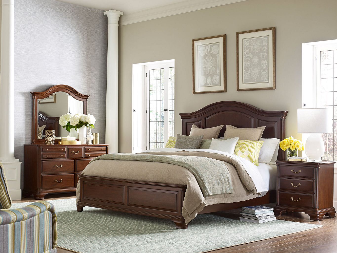 Kincaid Furniture Hadleigh Nightstand in Classic Cherry