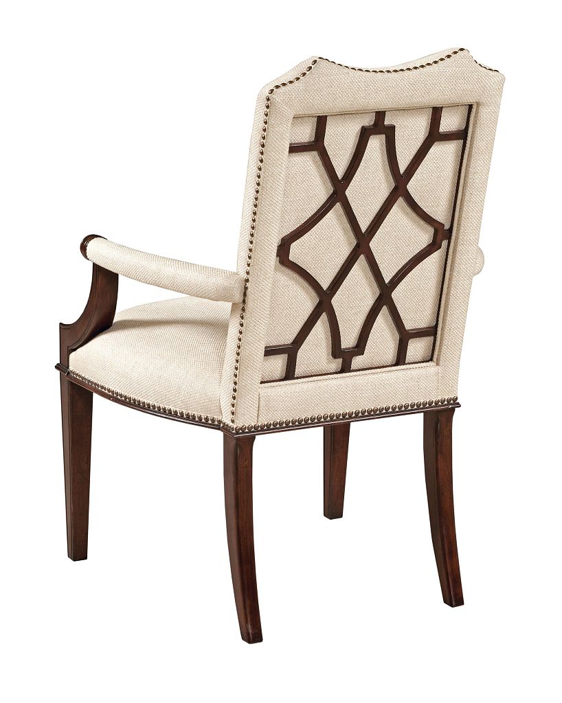 Kincaid Furniture Hadleigh Upholstered Arm Chair in Classic Cherry