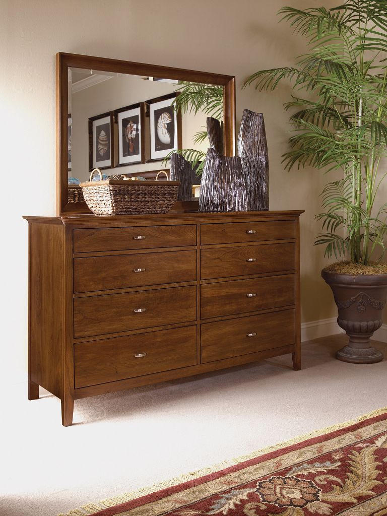 Kincaid Furniture Cherry Park Double Dresser in Natural Cherry