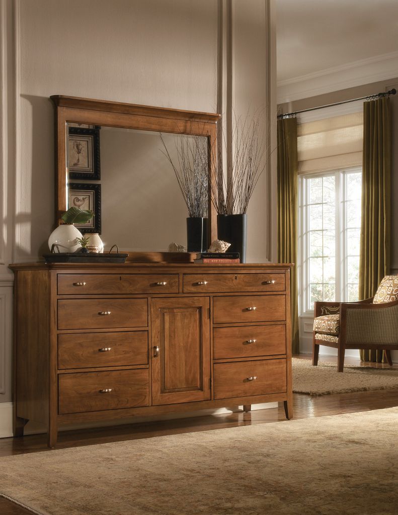 Kincaid Furniture Cherry Park Portrait Mirror in Natural Cherry