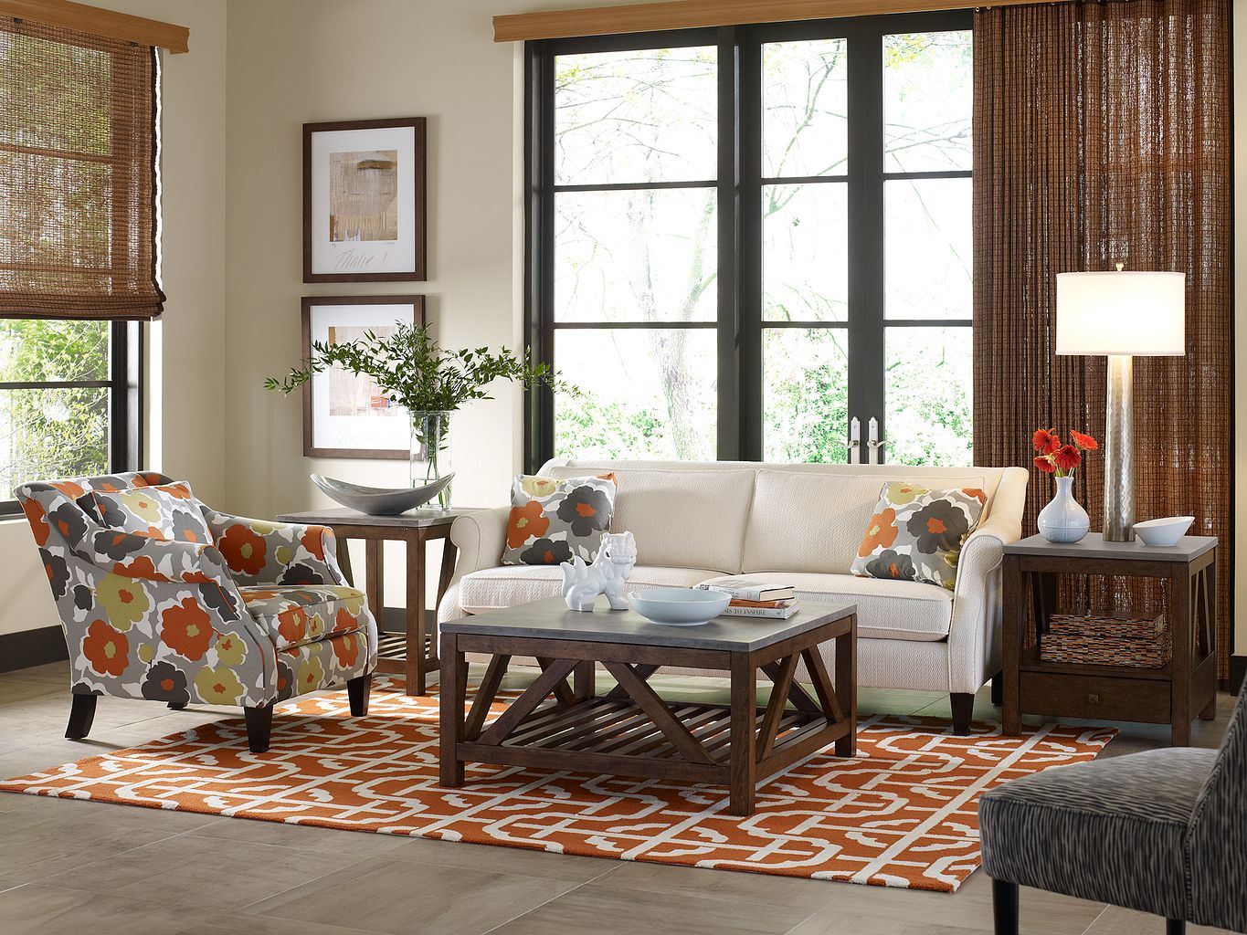 Kincaid Furniture Modern Classics Mason Square Cocktail Table in Medium Stain