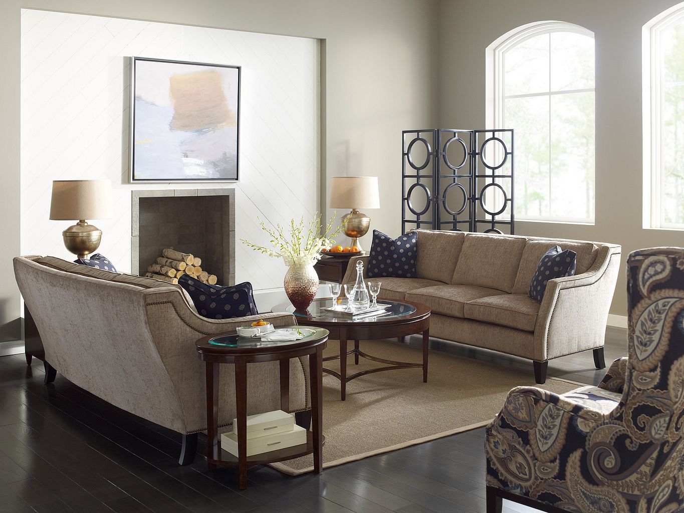 Kincaid Furniture Elise Oval End Table in Amaretto