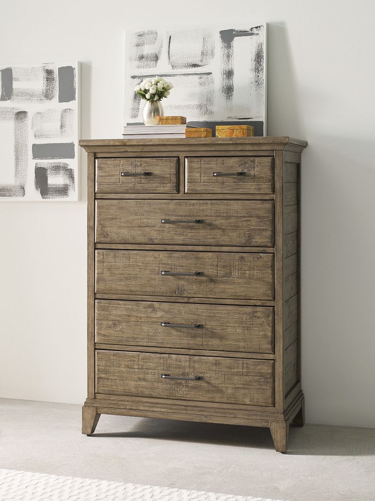 Kincaid Furniture Plank Road Devine Drawer Chest in Sandstone