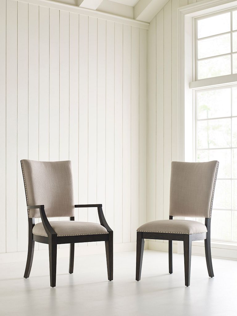 Kincaid Furniture Plank Road Howell Side Chair in Charcoal