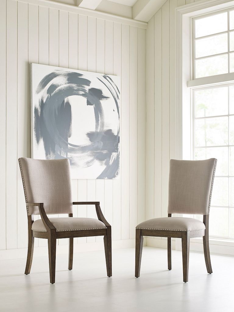 Kincaid Furniture Plank Road Howell Arm Chair in Sandstone