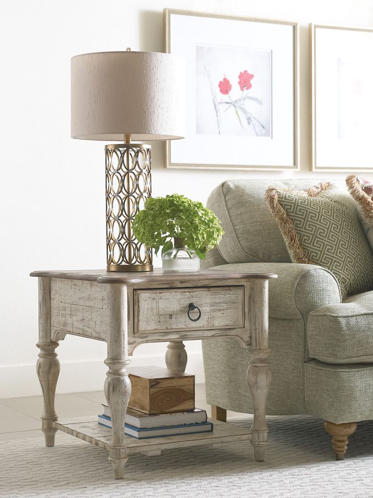 Kincaid Furniture Weatherford End Table in Cornsilk