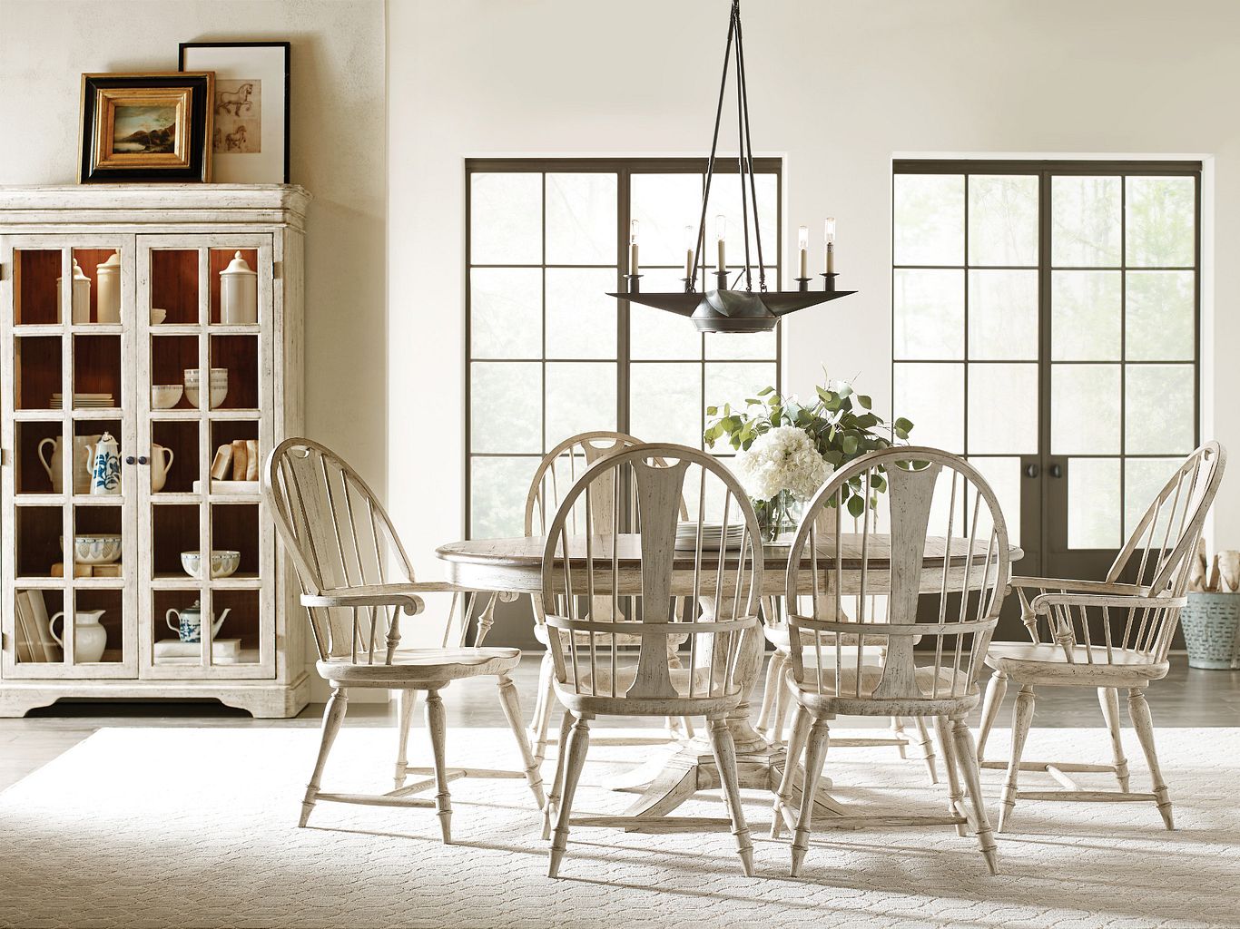 Kincaid Furniture Weatherford Clifton China Cabinet in Cornsilk