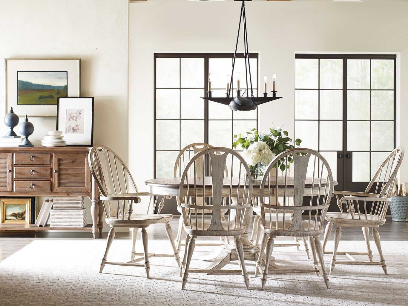 Kincaid Furniture Weatherford Baylis Arm Chair in Cornsilk