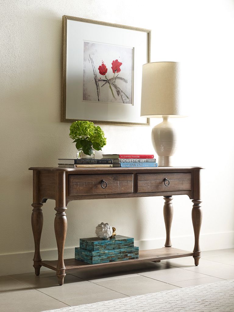 Kincaid Furniture Weatherford Sofa Table in Heather