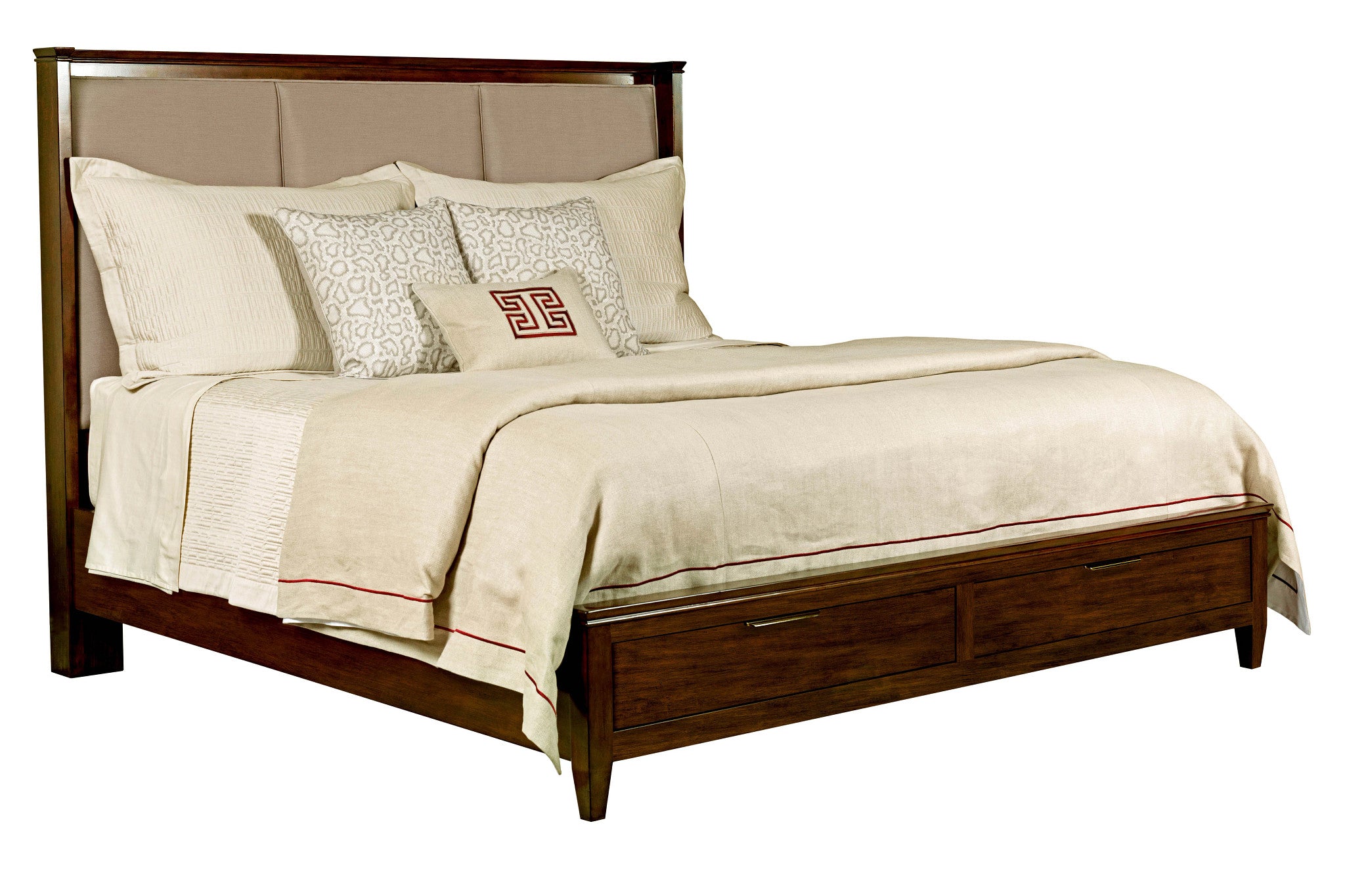 Kincaid Furniture Elise Spectrum Storage Bed in Amaretto