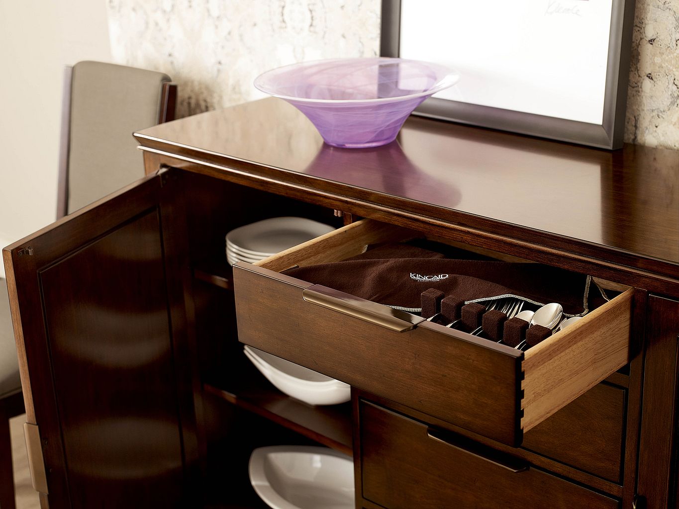 Kincaid Furniture Elise Maris Buffet in Amaretto