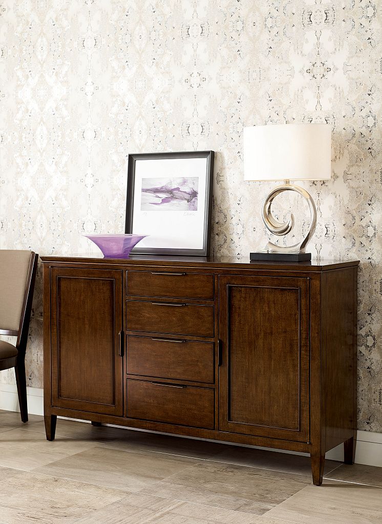 Kincaid Furniture Elise Maris Buffet in Amaretto