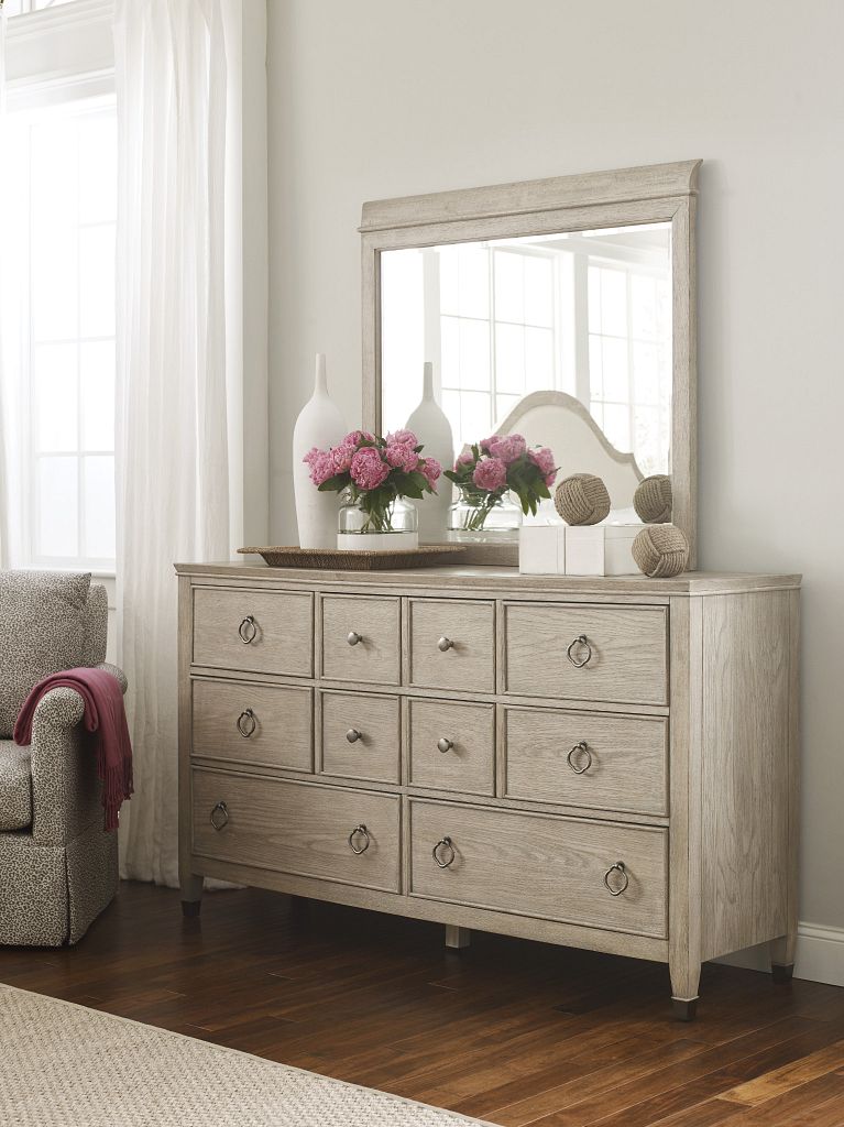 American Drew Vista Fremont Dresser in Oyster