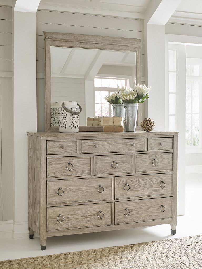 American Drew Vista Hastings Mirror in Oyster