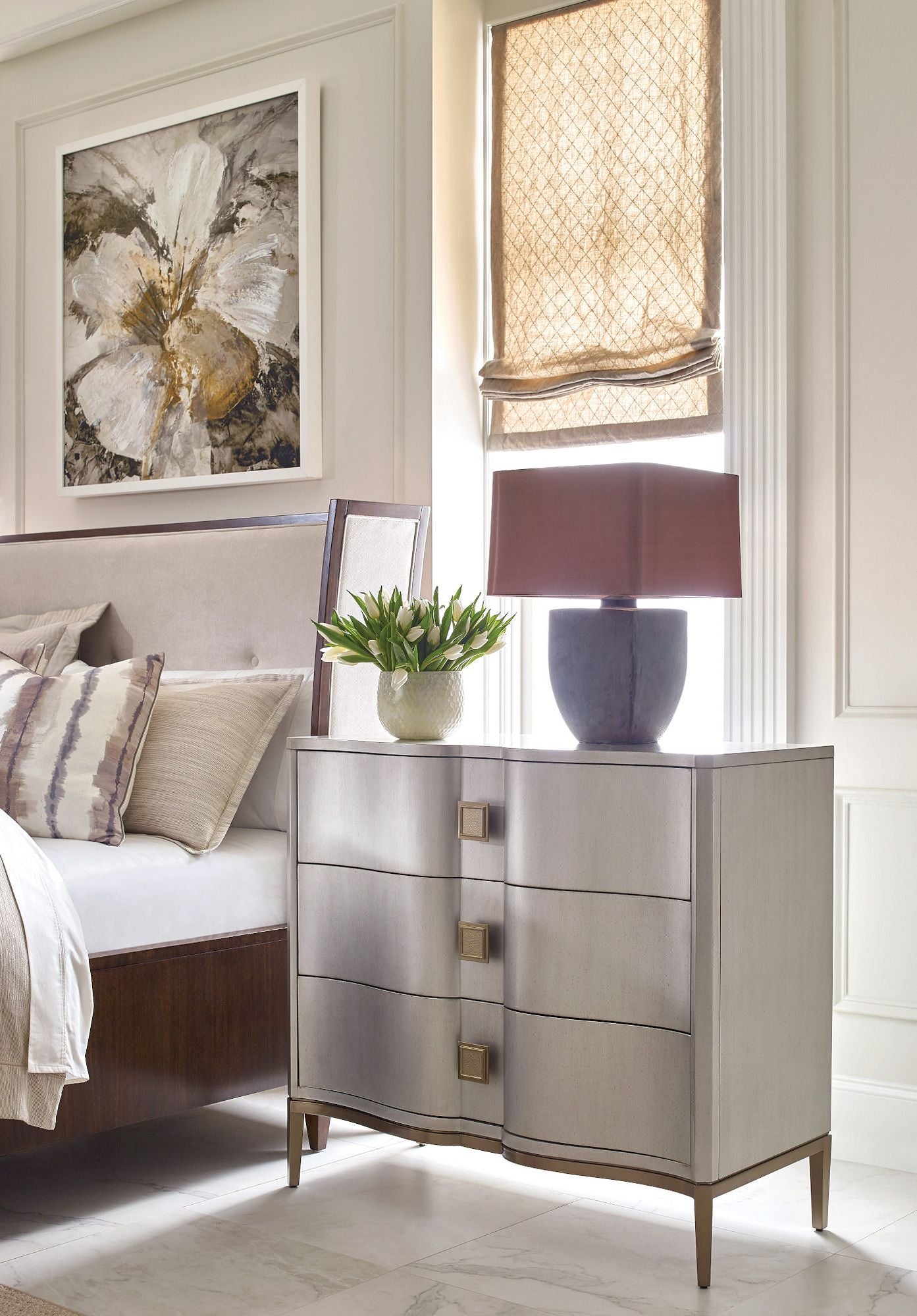American Drew Vantage Randolph Dresser in Satin Gold